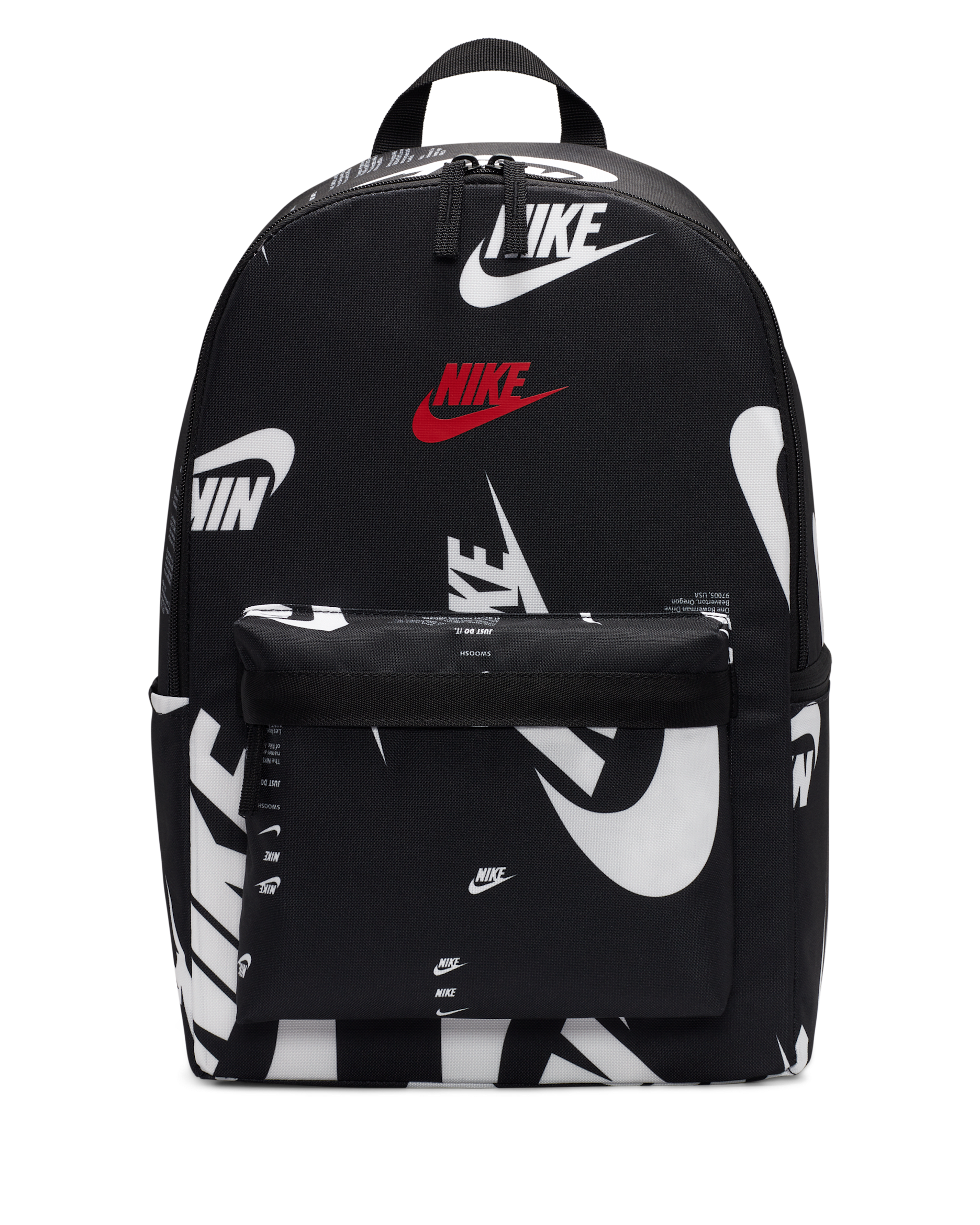 Nike Heritage Backpack (25L) - Black/Black/University Red