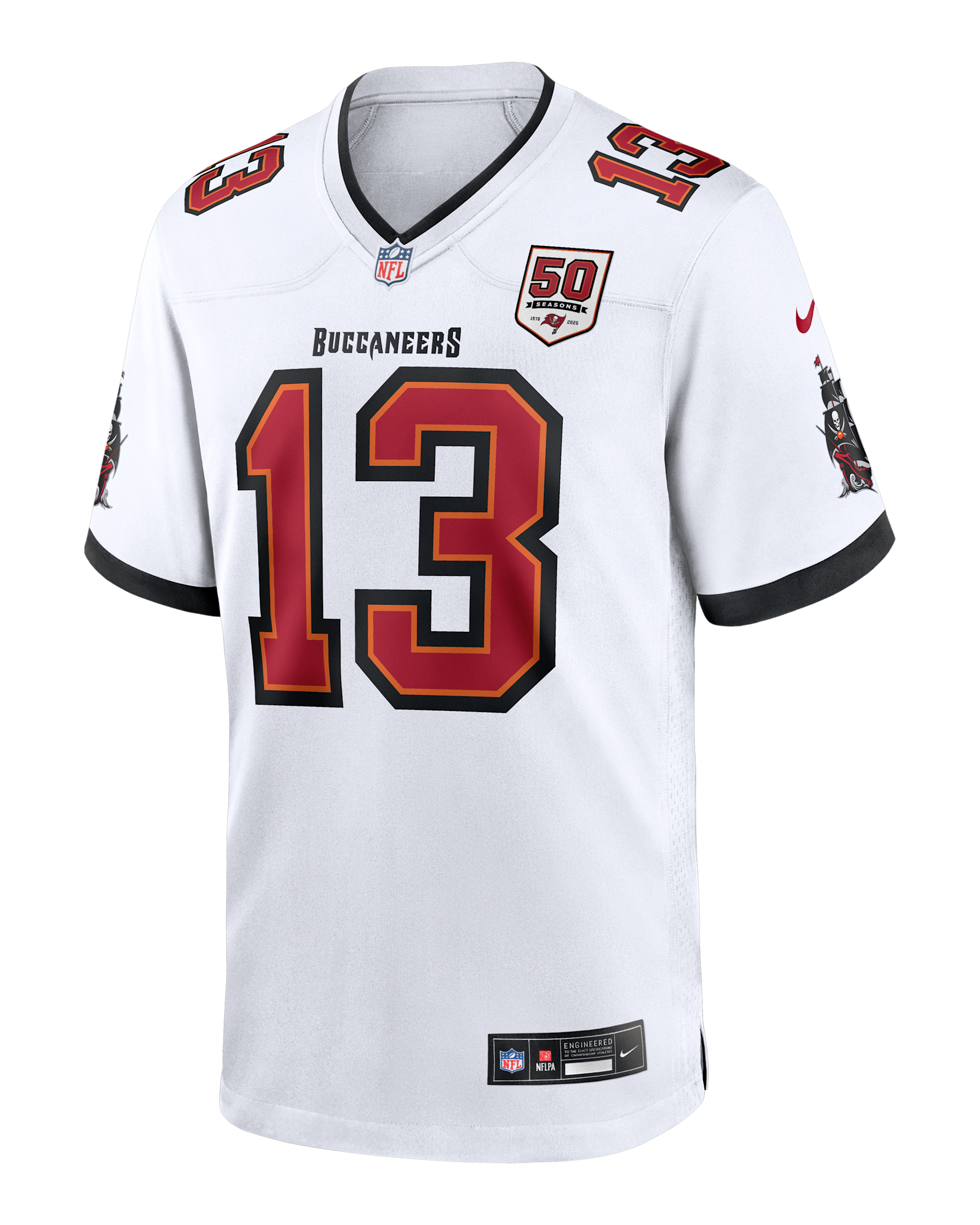 Mike Evans Tampa Bay Buccaneers 50th Anniversary Men's Nike NFL Game Jersey - White
