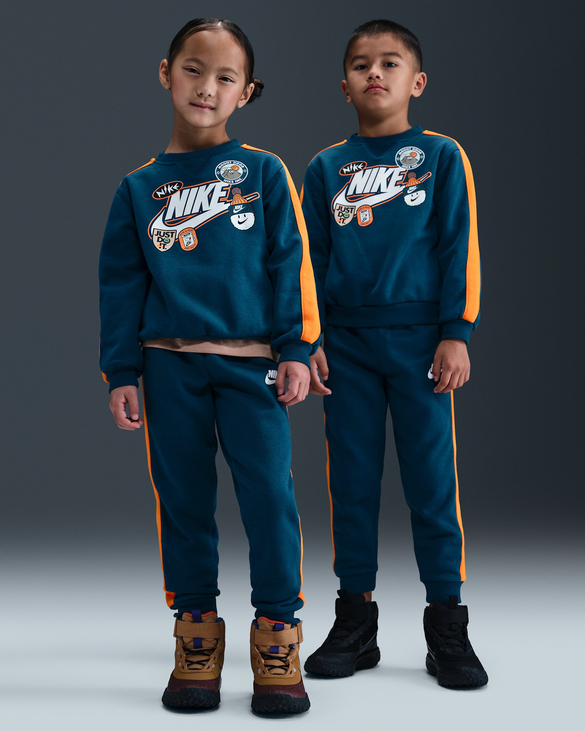 Nike Little Kids' 2-Piece Fleece Pants Set - Blue Force