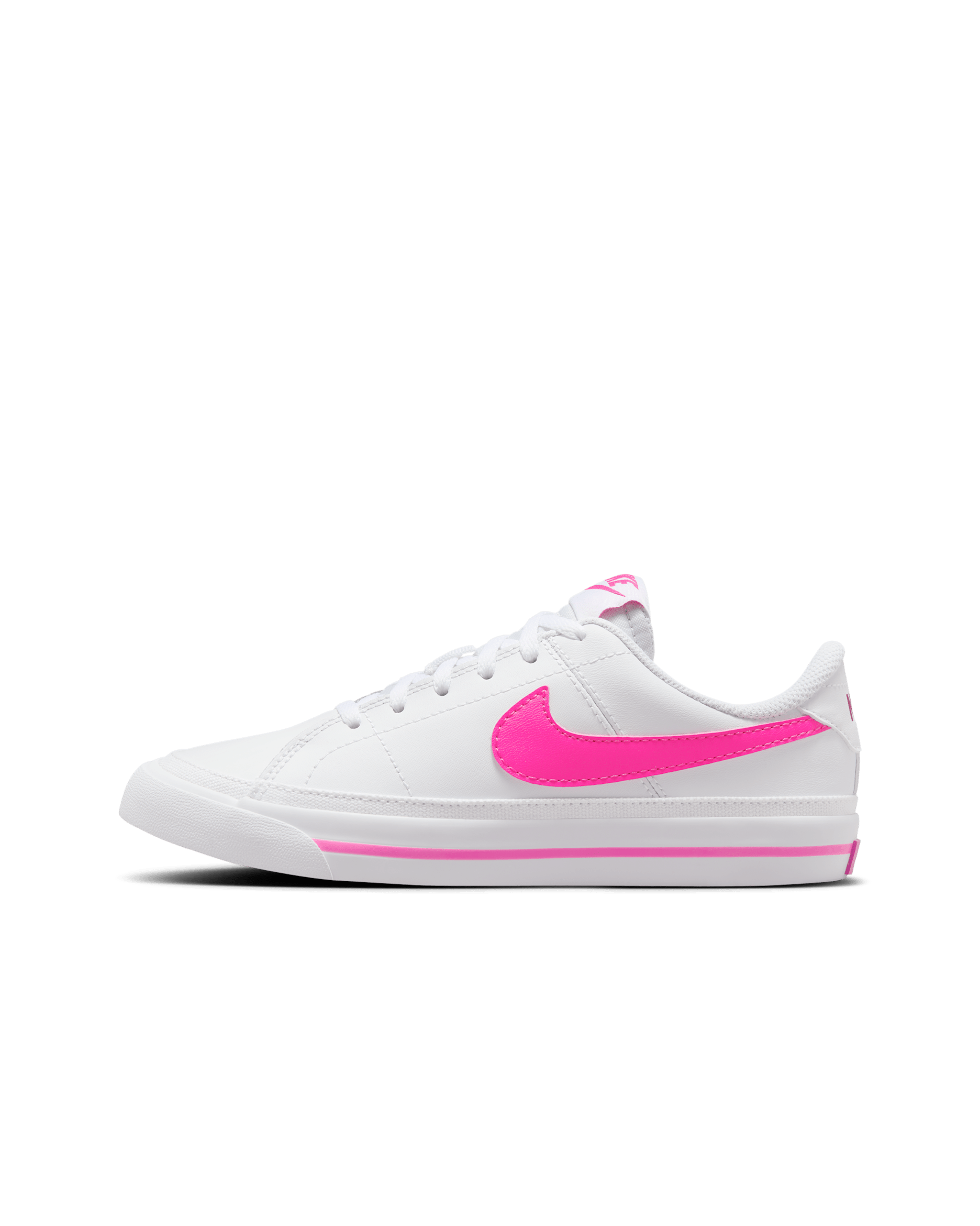 Nike Court Legacy Big Kids' Shoes - White/Laser Fuchsia