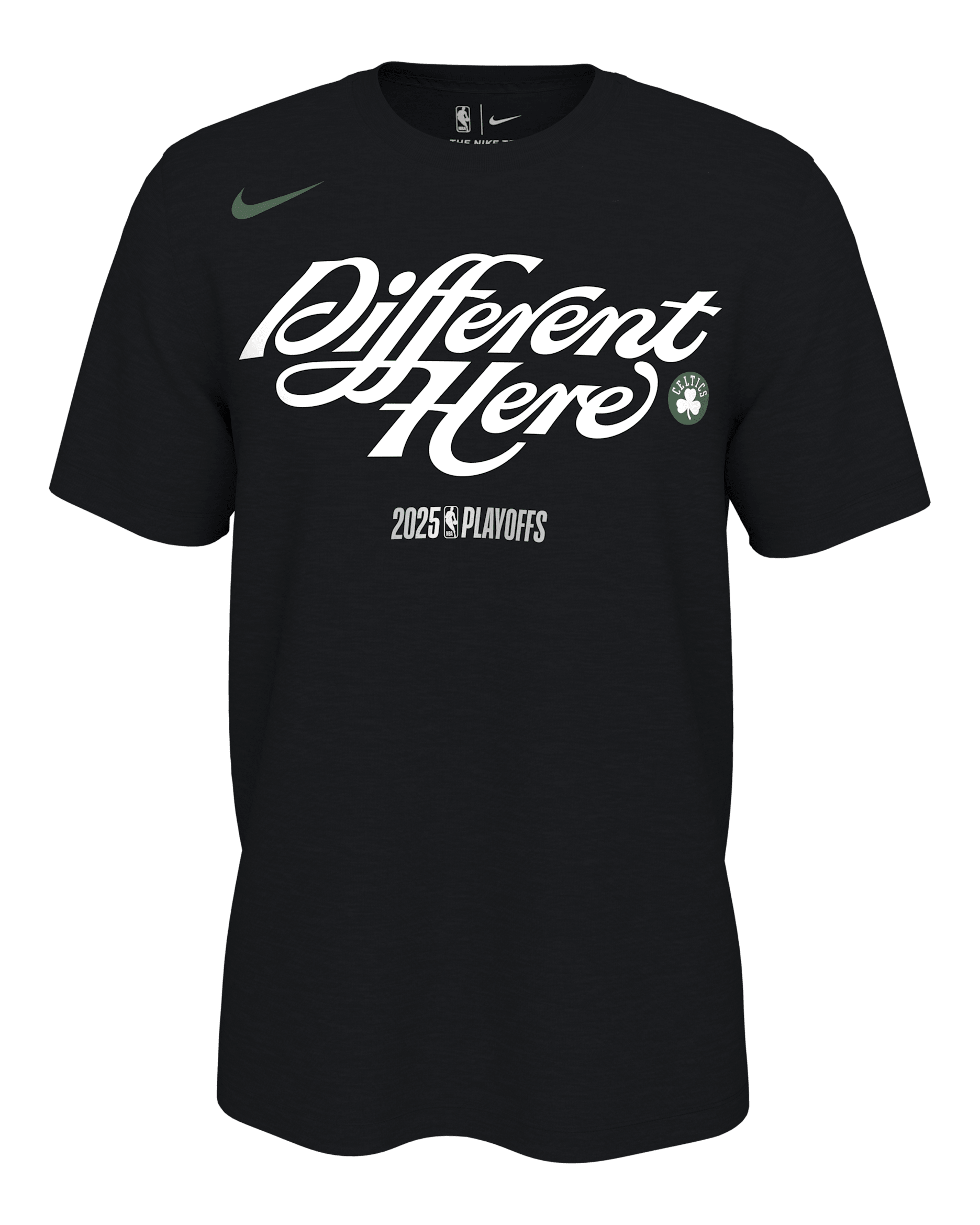 Boston Celtics Playoff Mantra 2025 Men's Nike NBA T-Shirt - Black
