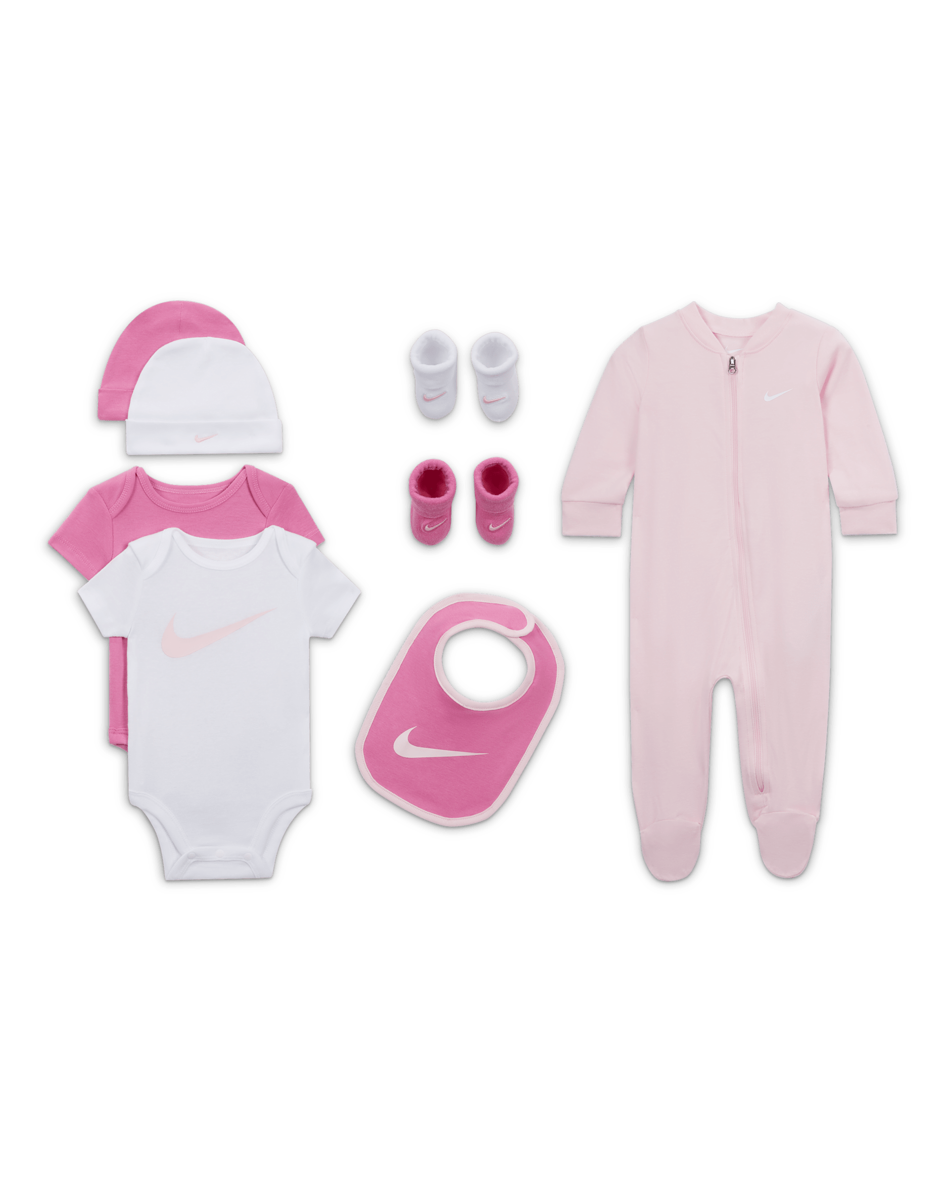 Nike Baby (0-9M) 8-Piece Boxed Gift Set - Pink Foam