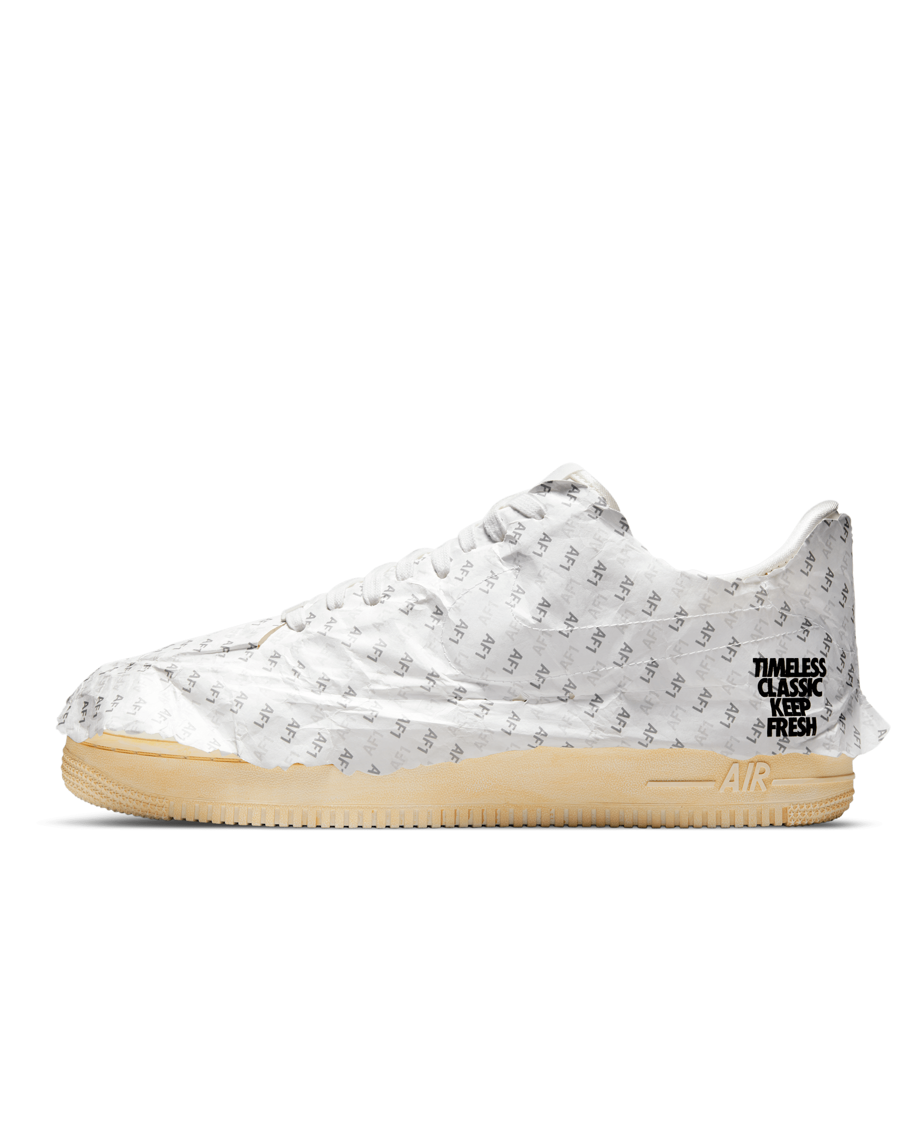 Air Force 1 '07 LV8 Men's Shoe - White/Pale Ivory/Vast Grey/Sail