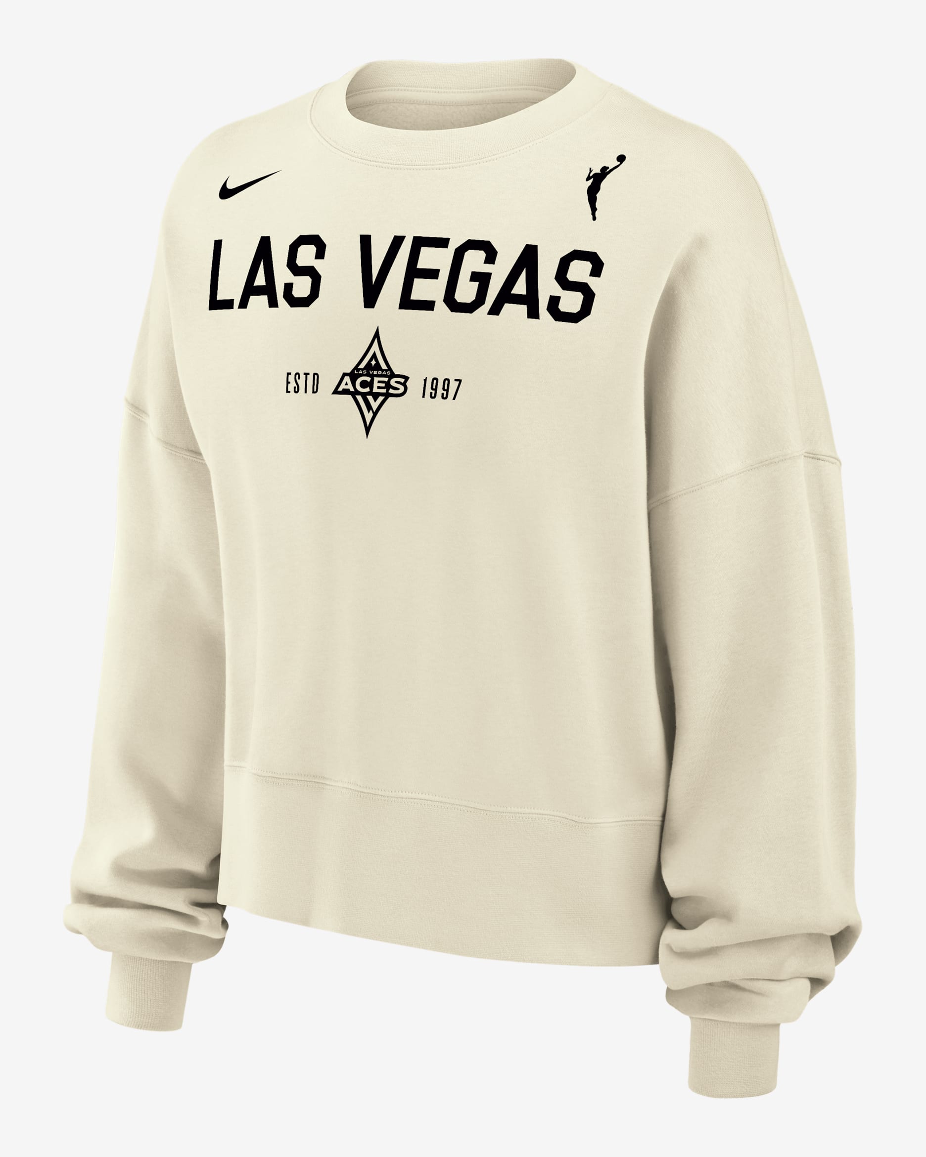 Las Vegas Aces Phoenix Fleece Women's Nike WNBA Crew-Neck Sweatshirt - Sail