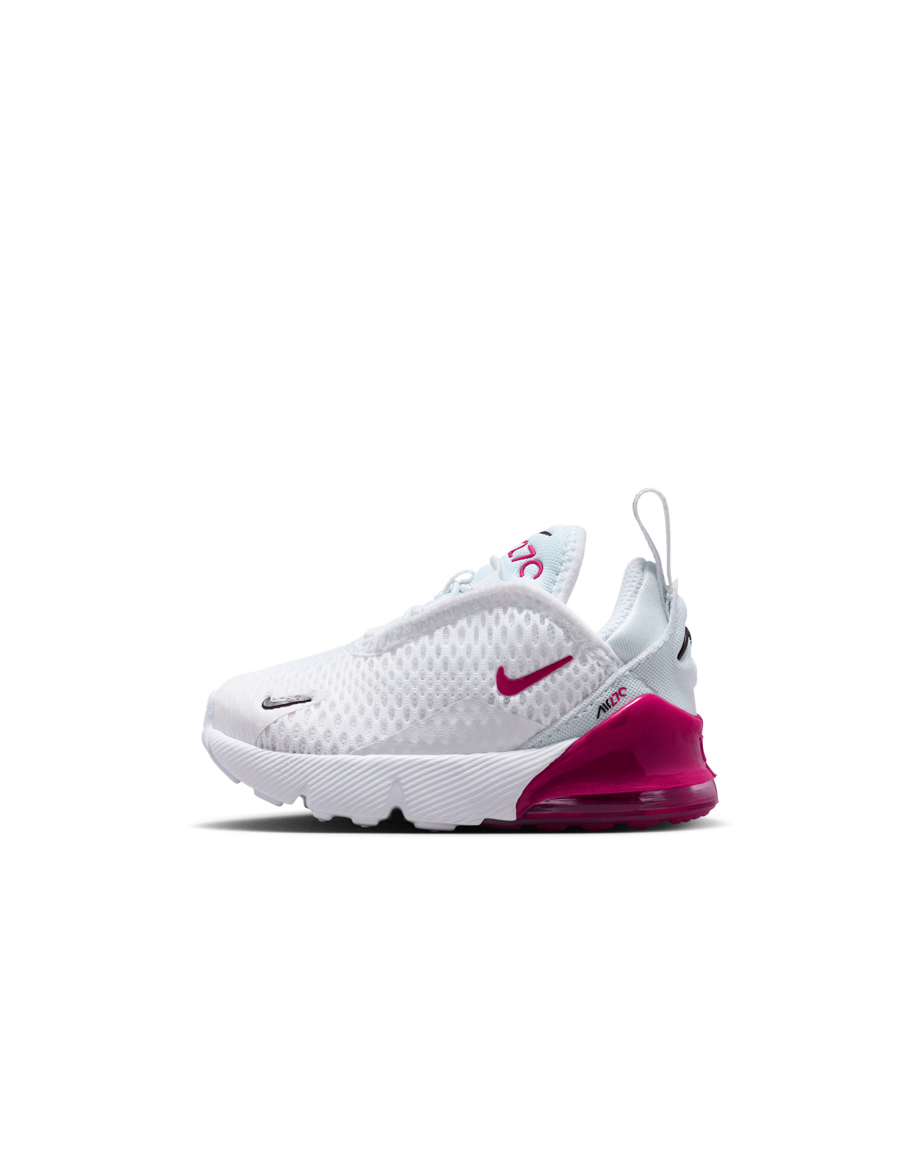 Nike Air Max 270 Baby/Toddler Shoe - White/Black/Sweet Beet