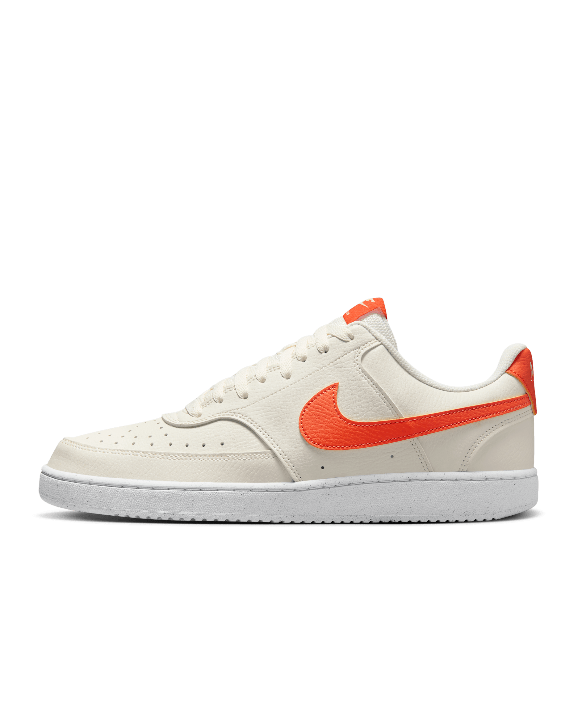 รองเท้าผู้ชาย Nike Court Vision Low Next Nature - Sail/ขาว/Safety Orange