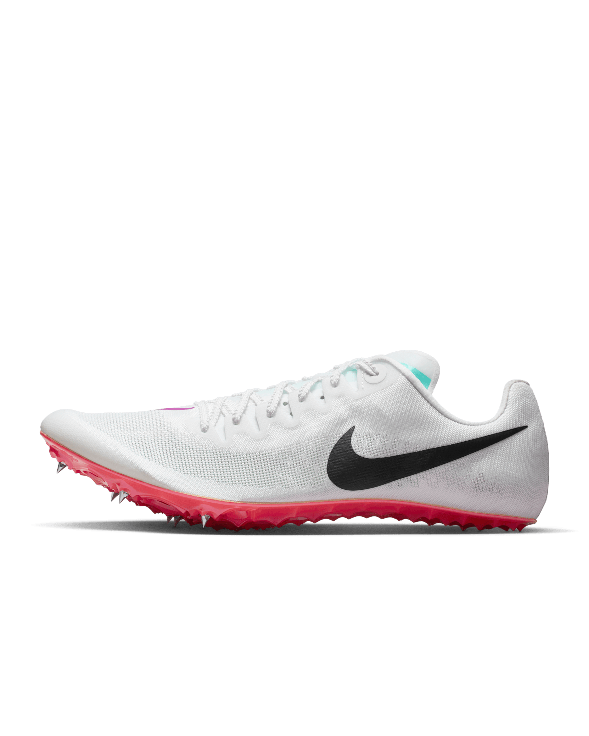 Nike Zoom Ja Fly 4 Track & Field Sprinting Spikes - White/Bright Crimson/Hyper Violet/Obsidian