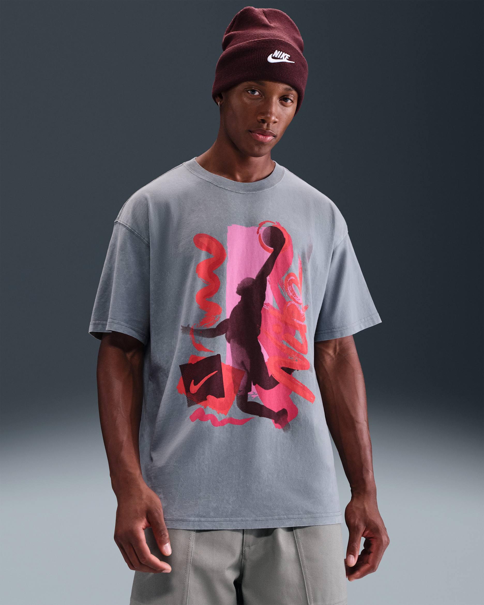Nike Men's Max90 Basketball T-Shirt - Cool Grey