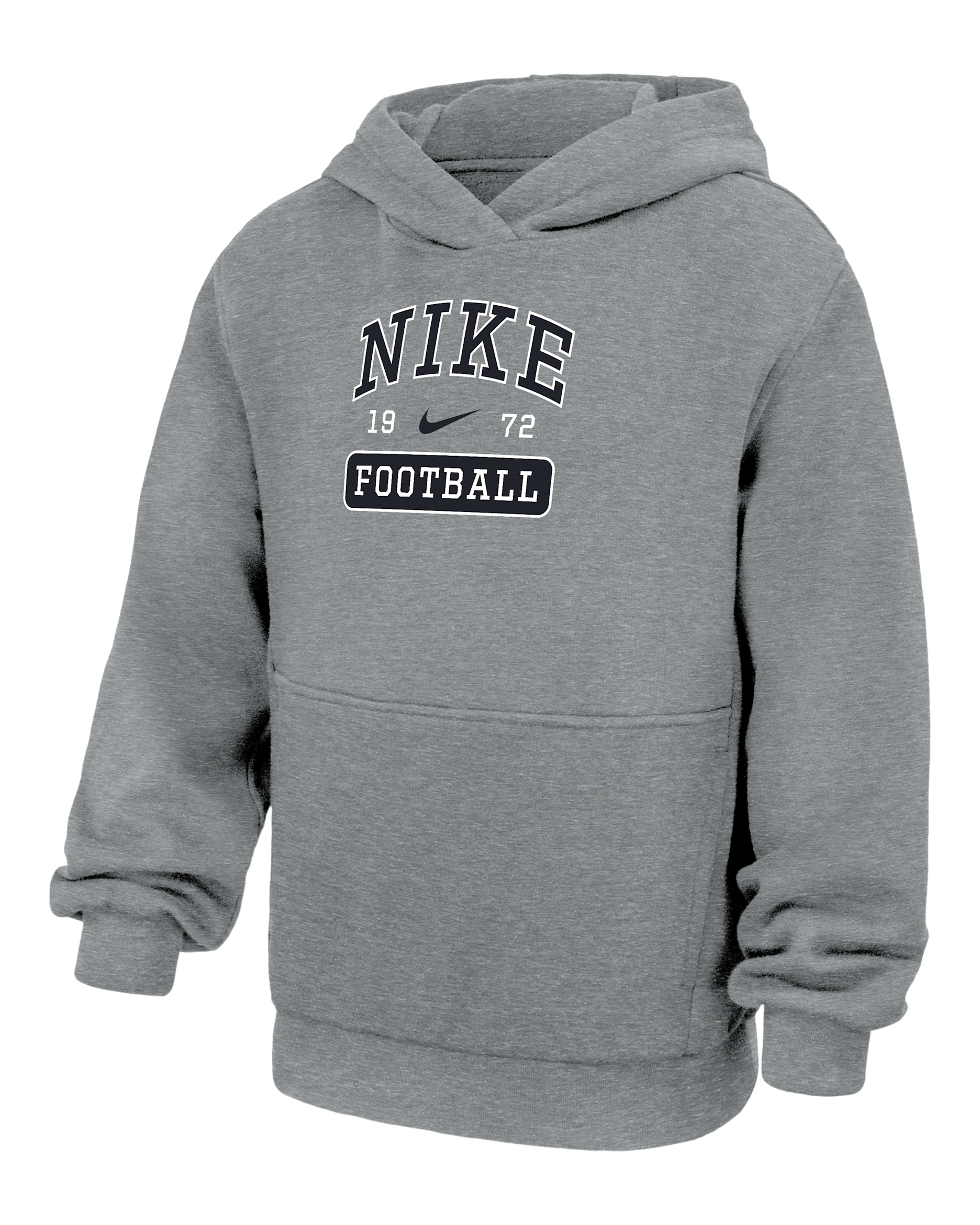 Nike Club Fleece Big Kids' Football Pullover Hoodie - Dark Grey Heather