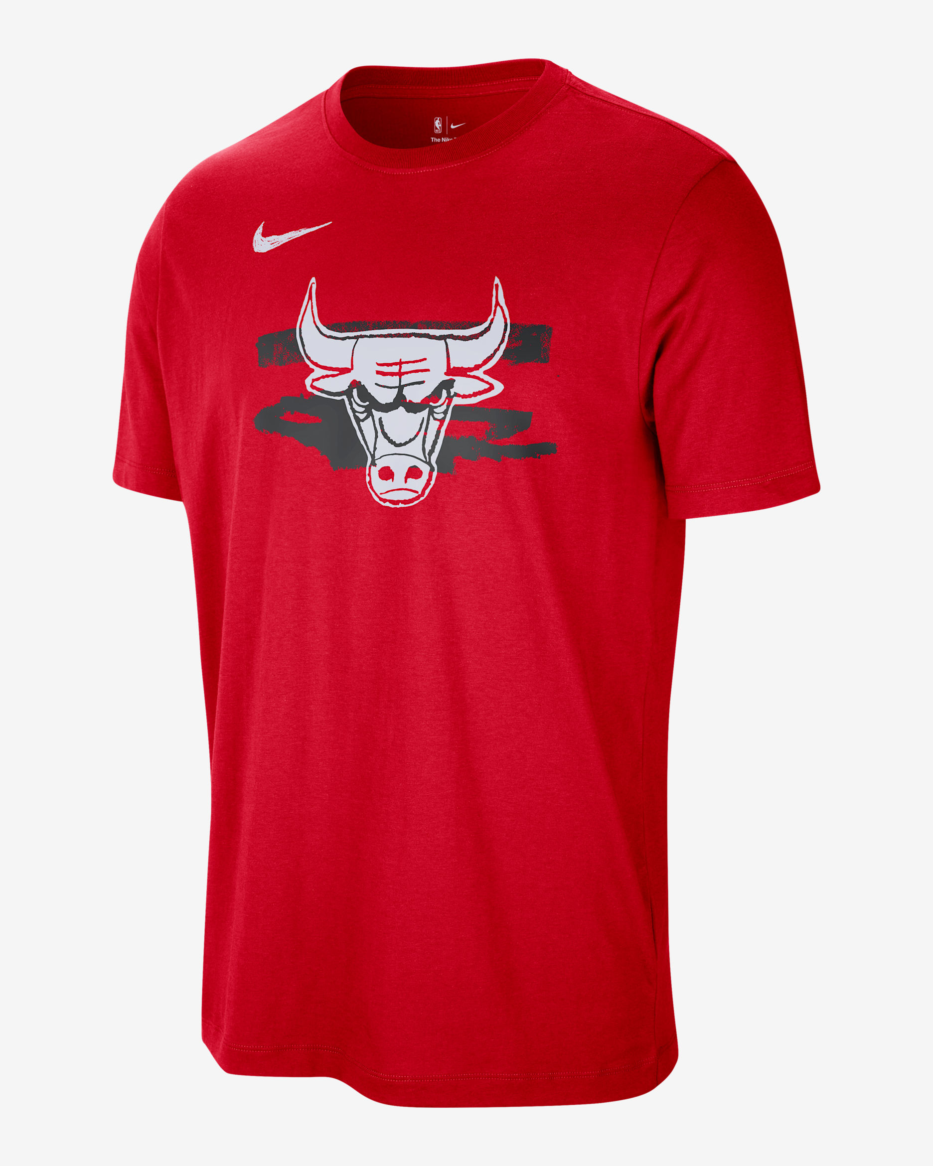 T-shirt NBA Nike Chicago Bulls Courtside para homem - Vermelho University