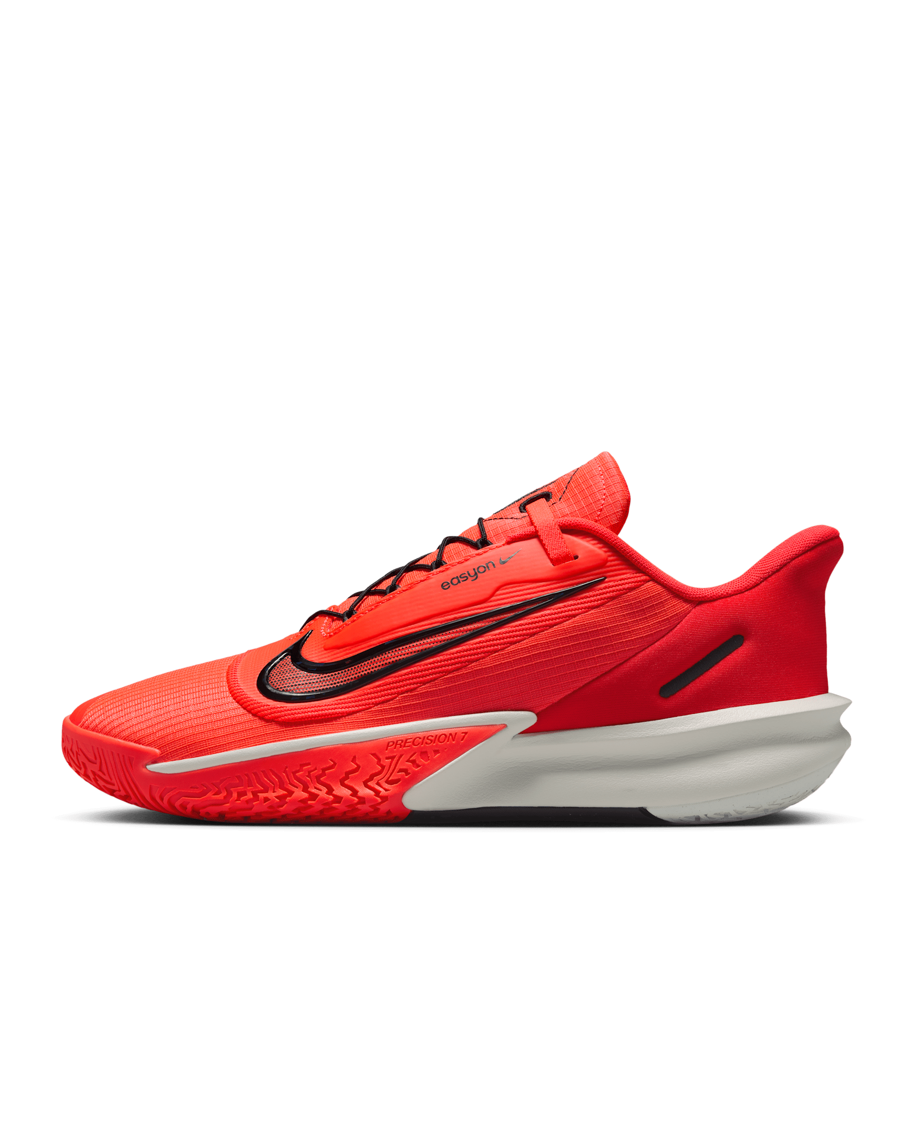 Nike Precision 7 EasyOn Men's Basketball Shoes - Bright Crimson/Light Base Grey/Black