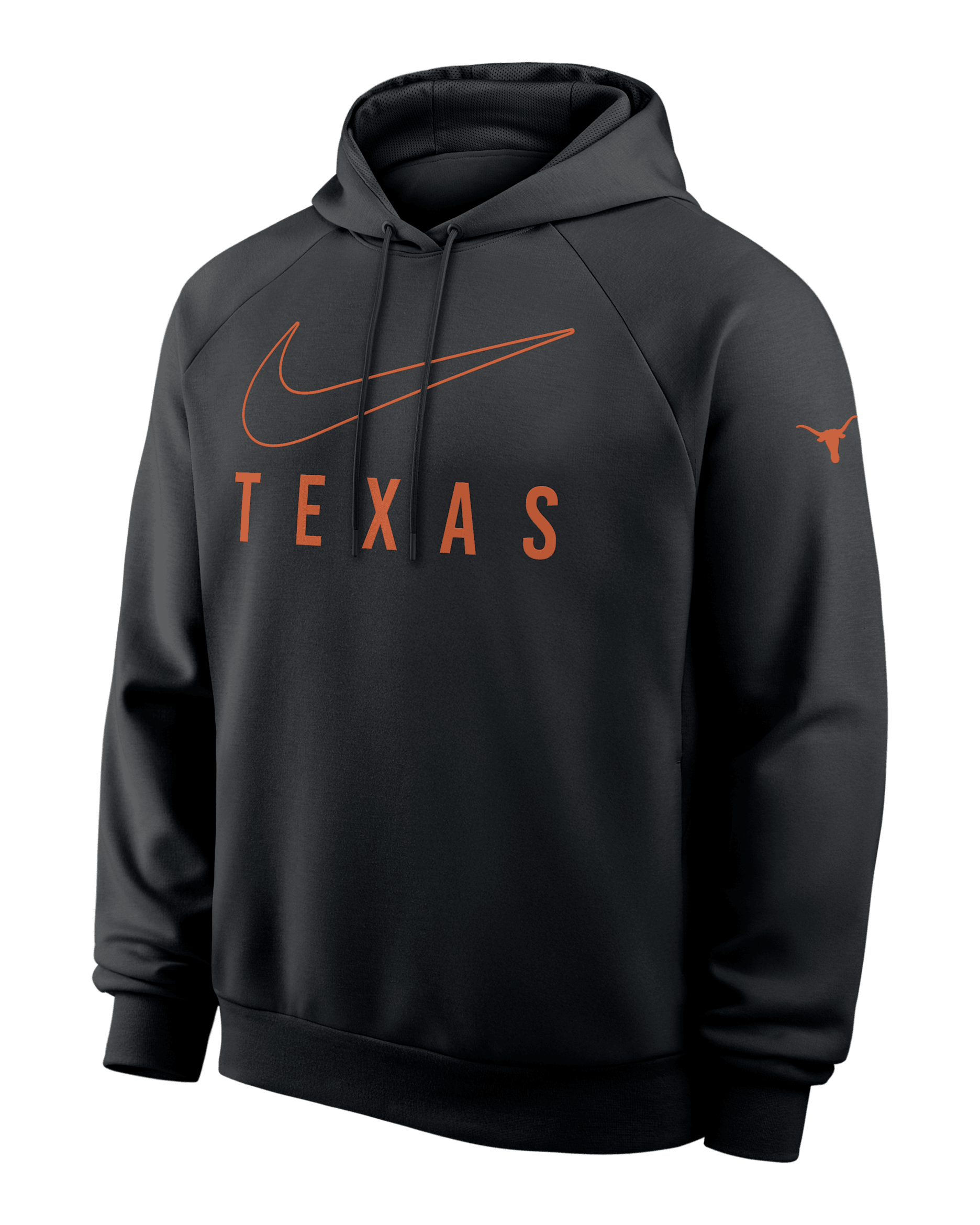 Texas Premium Performance Men's Nike Dri-FIT College Pullover Hoodie - Black