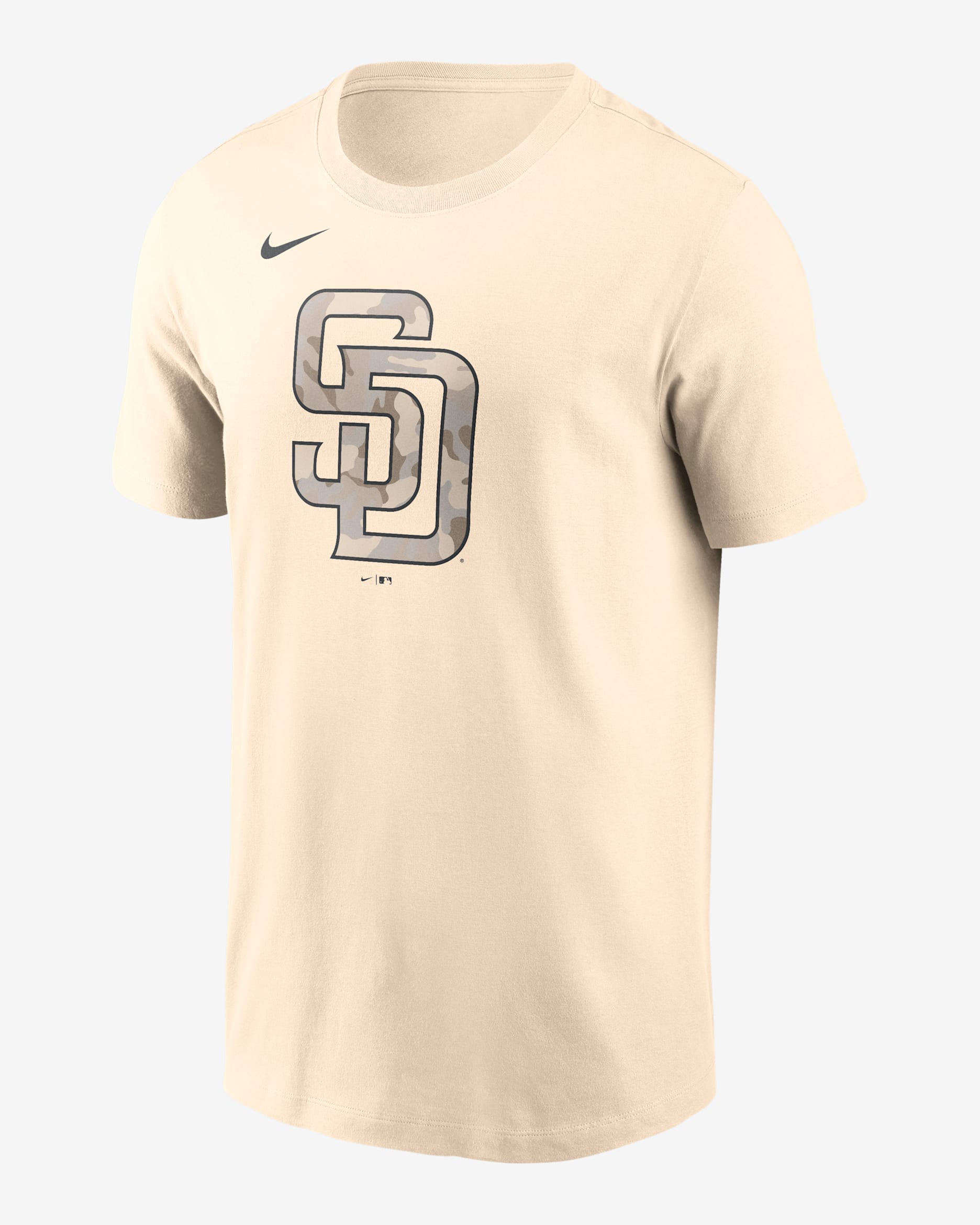 San Diego Padres Camo Men's Nike MLB T-Shirt - Cream