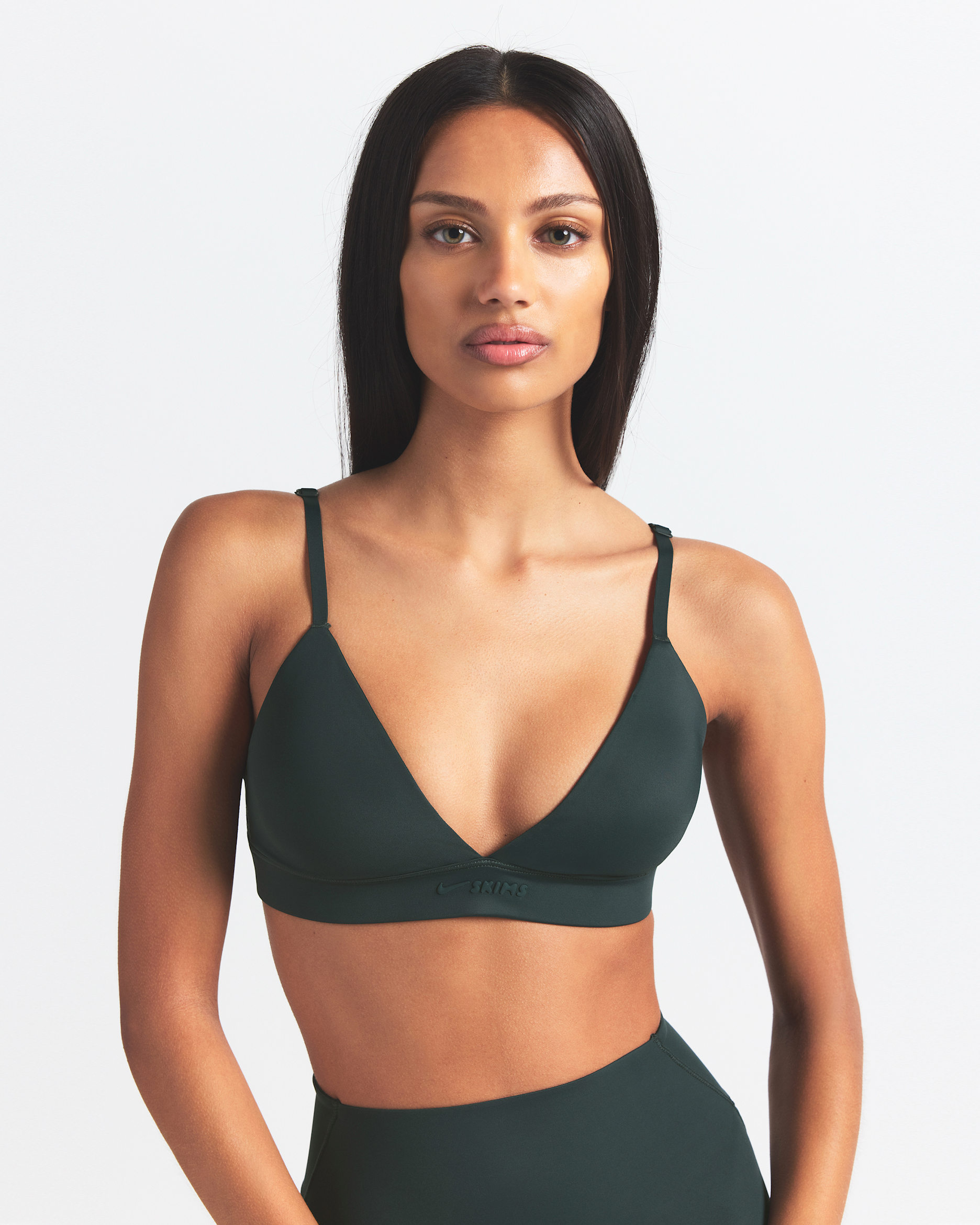 Bra triangular para mujer NikeSKIMS Shine - NSKM DARK TEAL/NSKM DARK TEAL