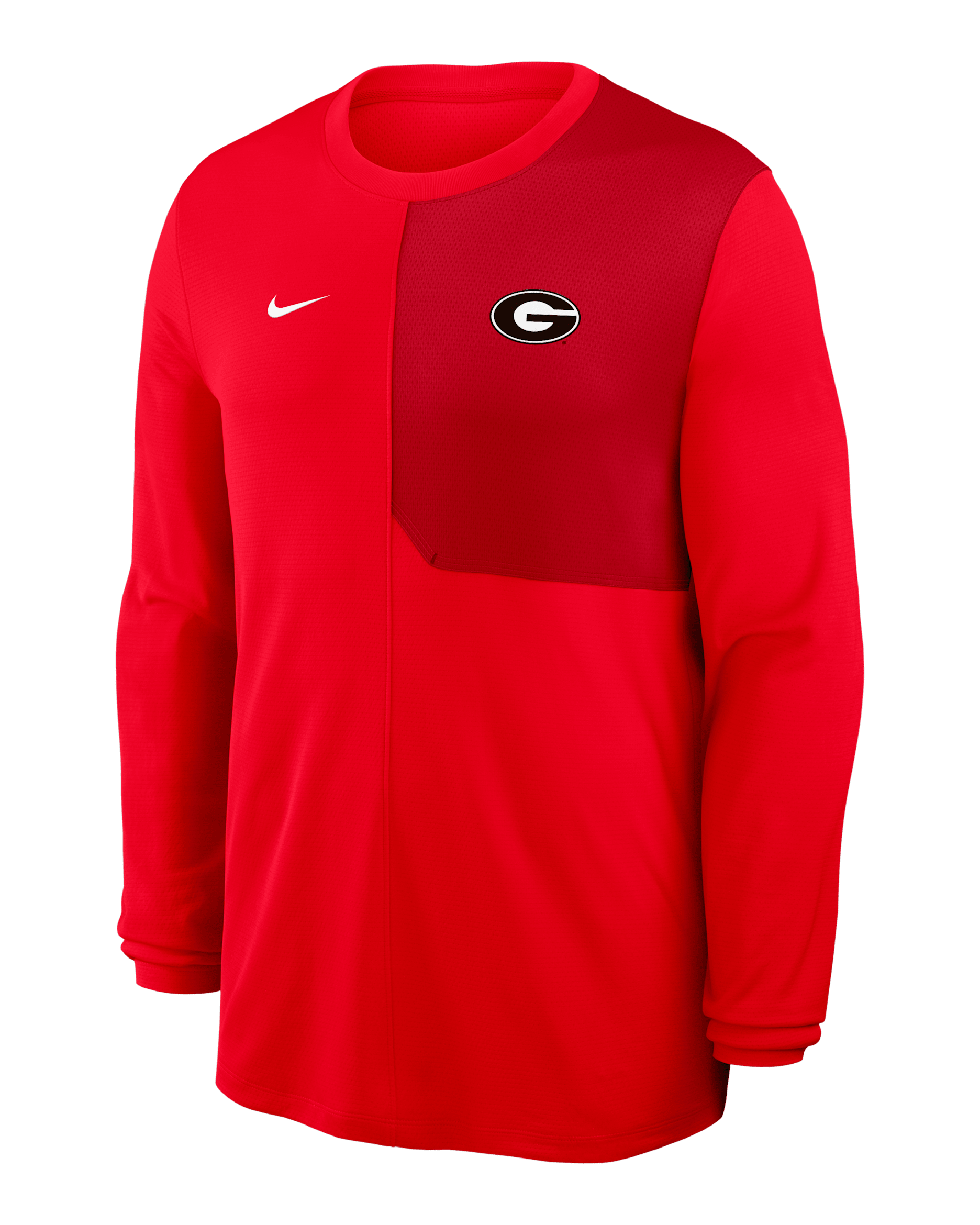 Georgia Sideline Coach Men's Nike Dri-FIT College Long-Sleeve Top - Red
