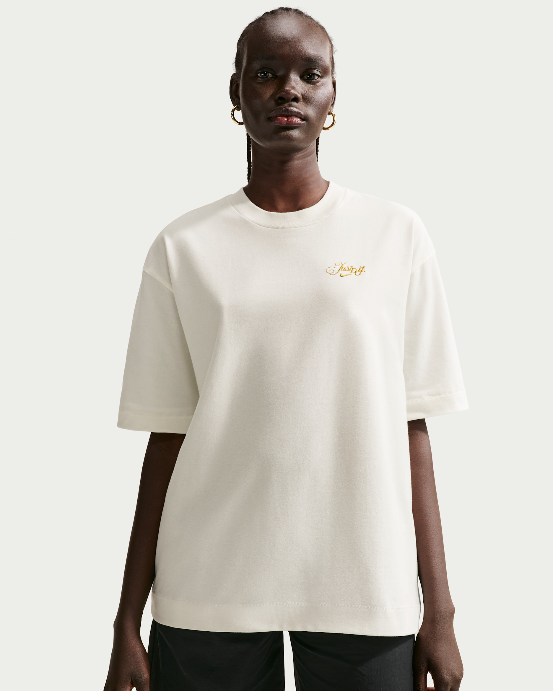 Playera oversized para mujer Nike Sportswear - Vela