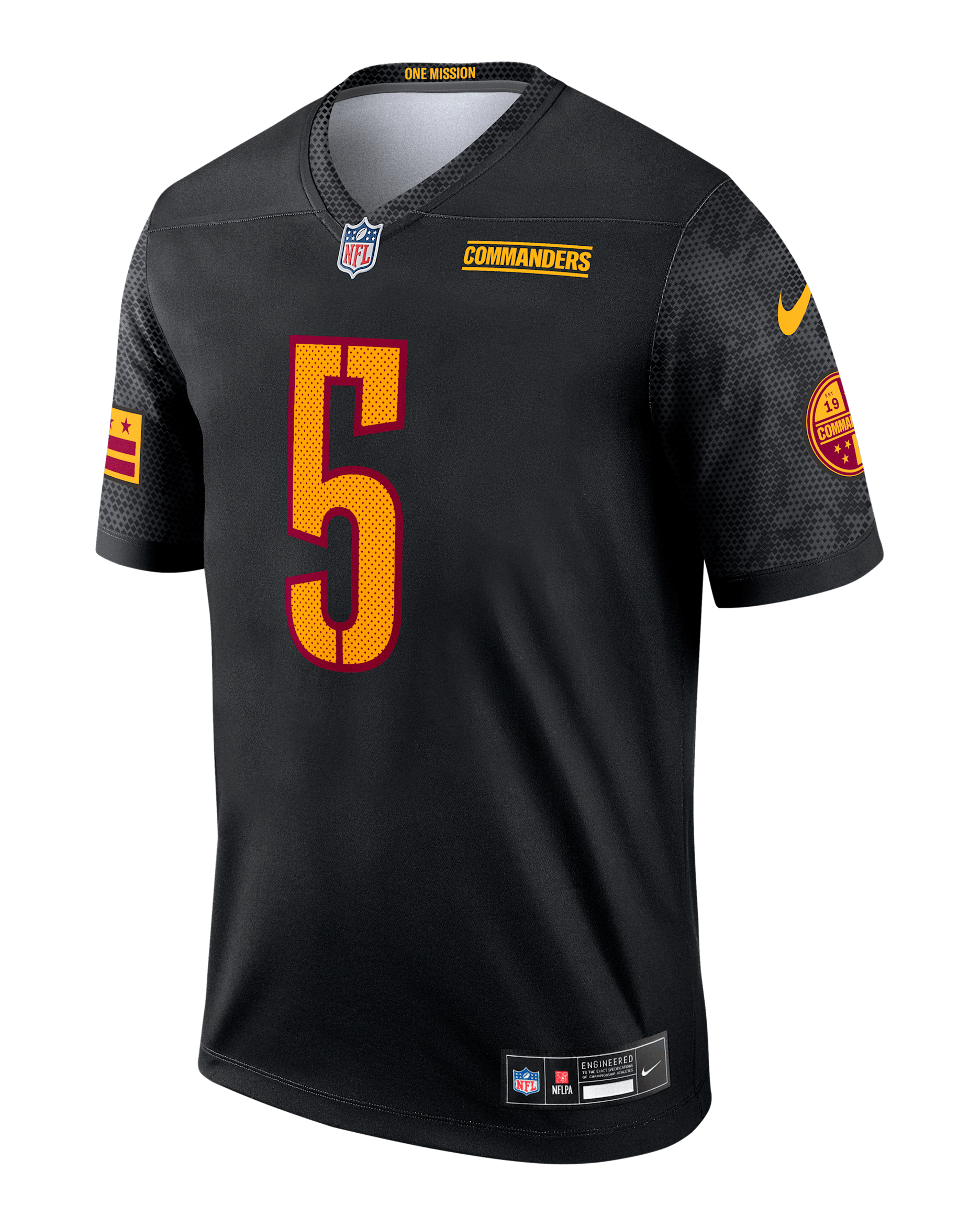 Jayden Daniels Washington Commanders Men's Nike Dri-FIT NFL Legend Jersey - Black