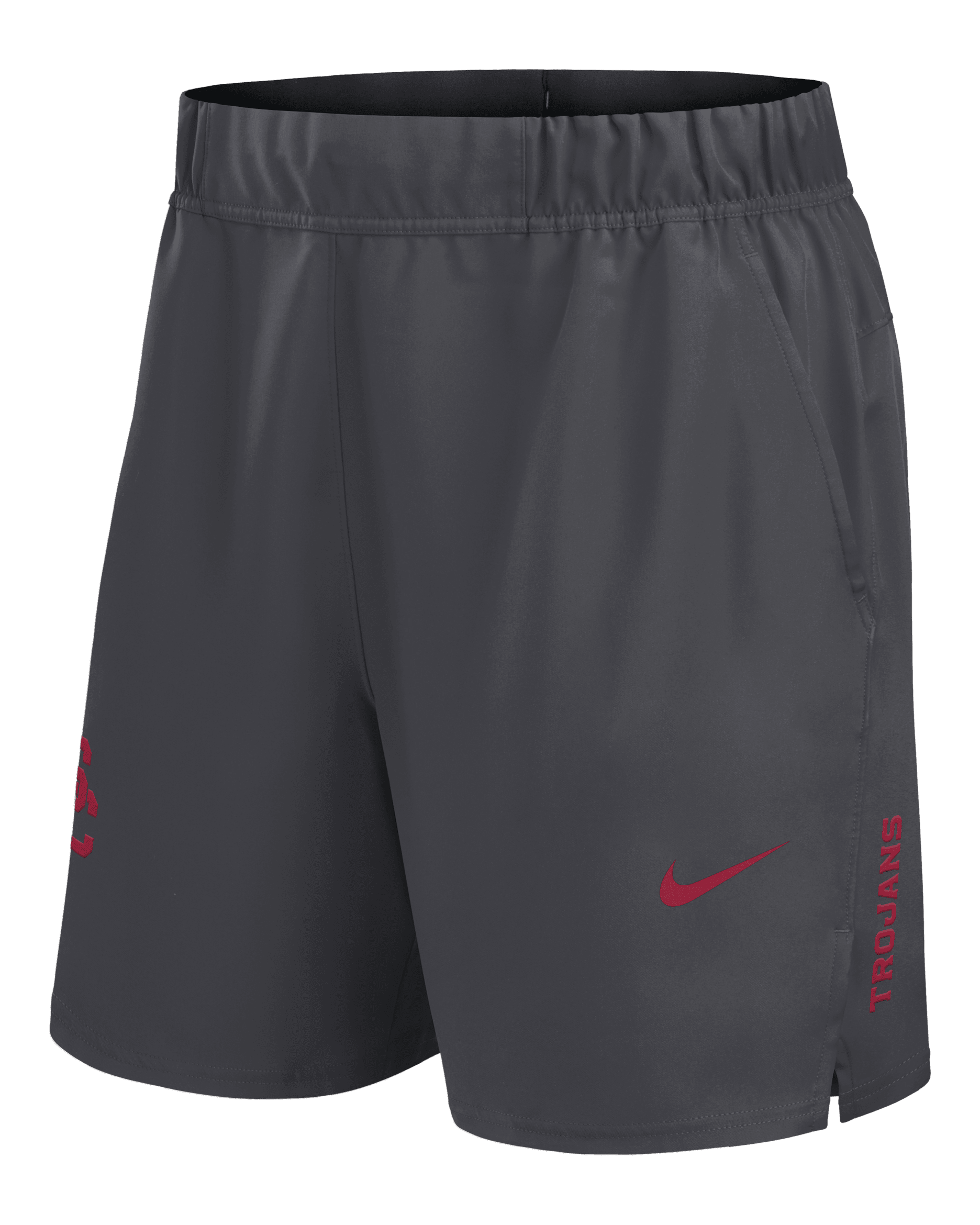 Shorts universitarios Nike Dri-FIT para hombre USC Primetime Victory Primary Logo - Gris