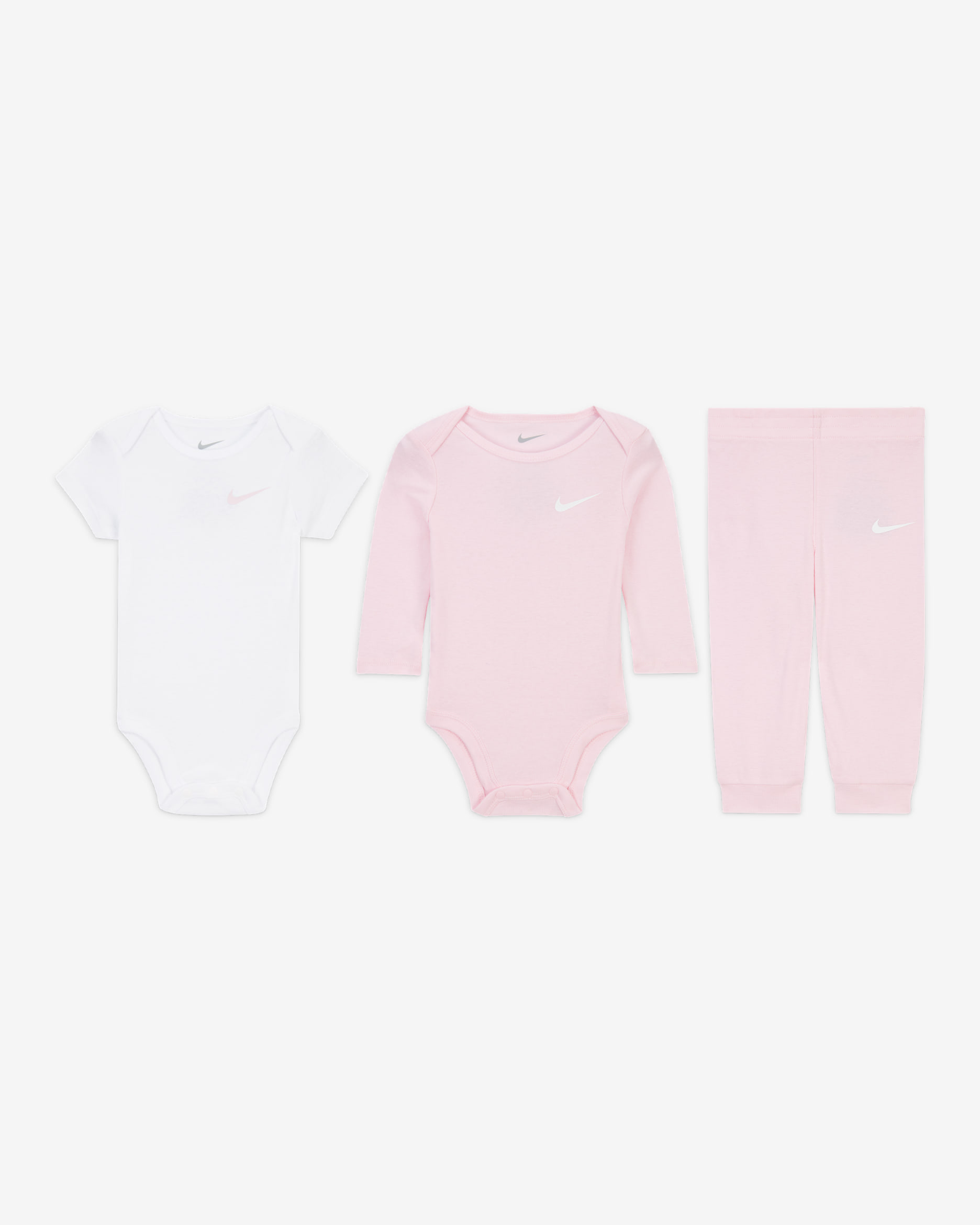 Nike Baby Essentials Baby (0-9M) 3-Piece Pants Set - Pink Foam