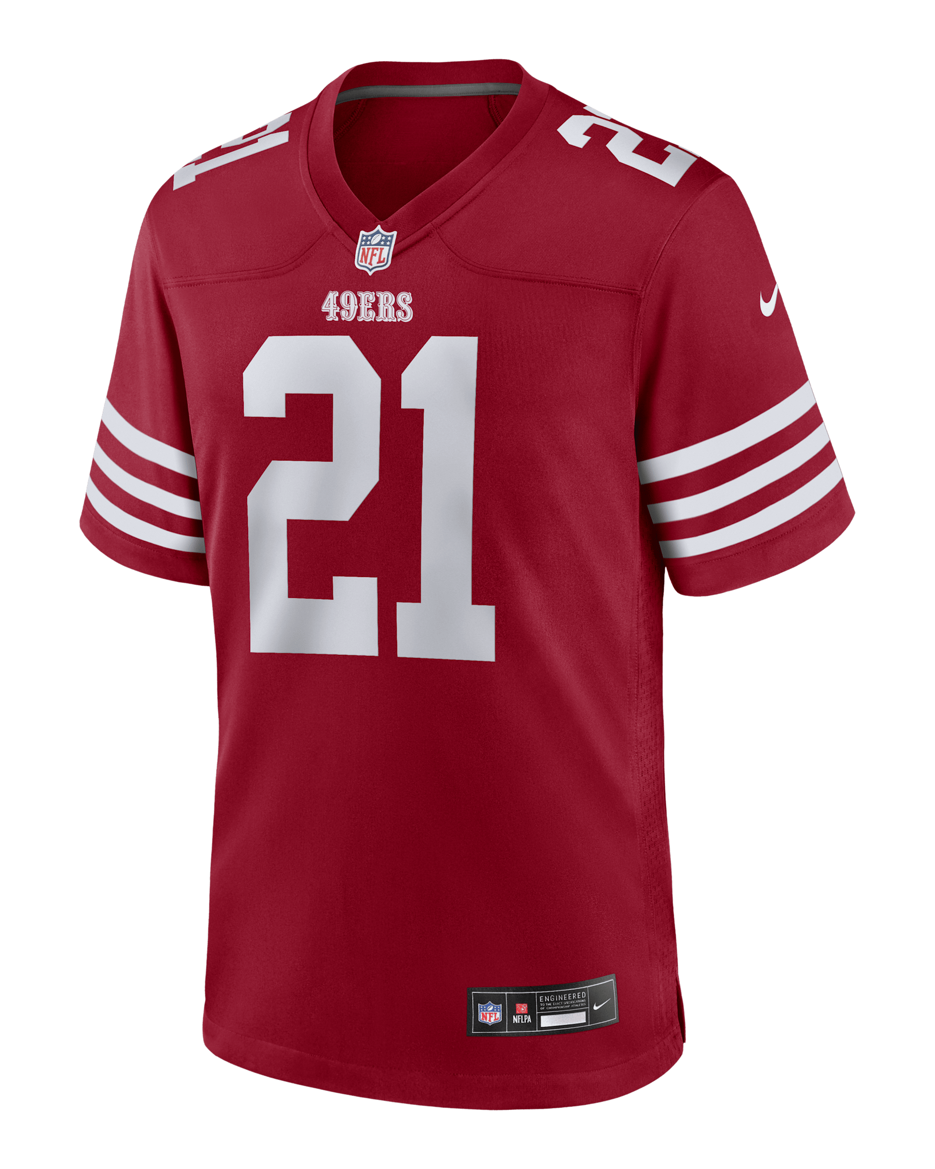 Deion Sanders San Francisco 49ers Retired Men's Nike NFL Game Jersey - Scarlet
