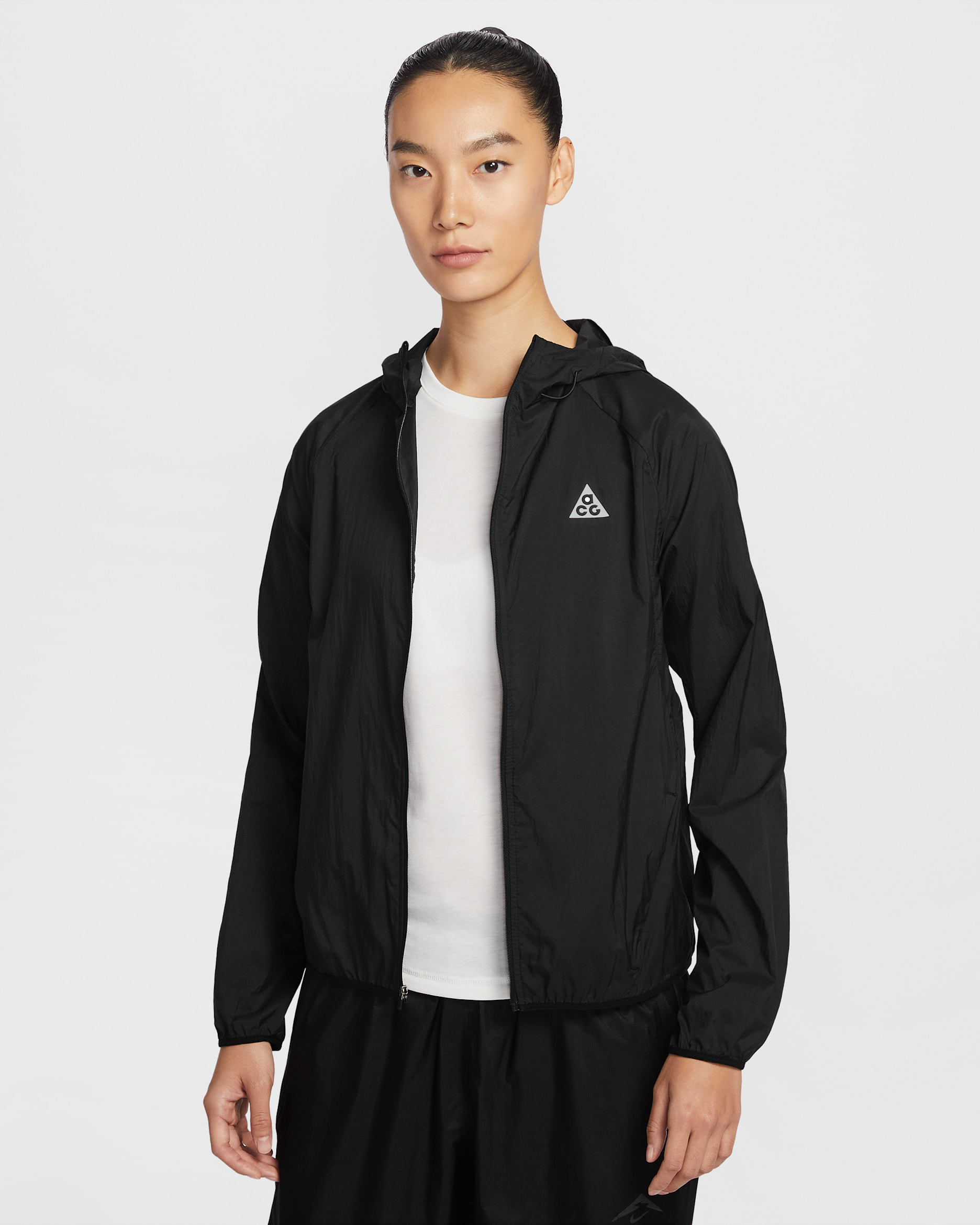 Nike ACG Women's Repel Trail Running Jacket - Black/White/Summit White