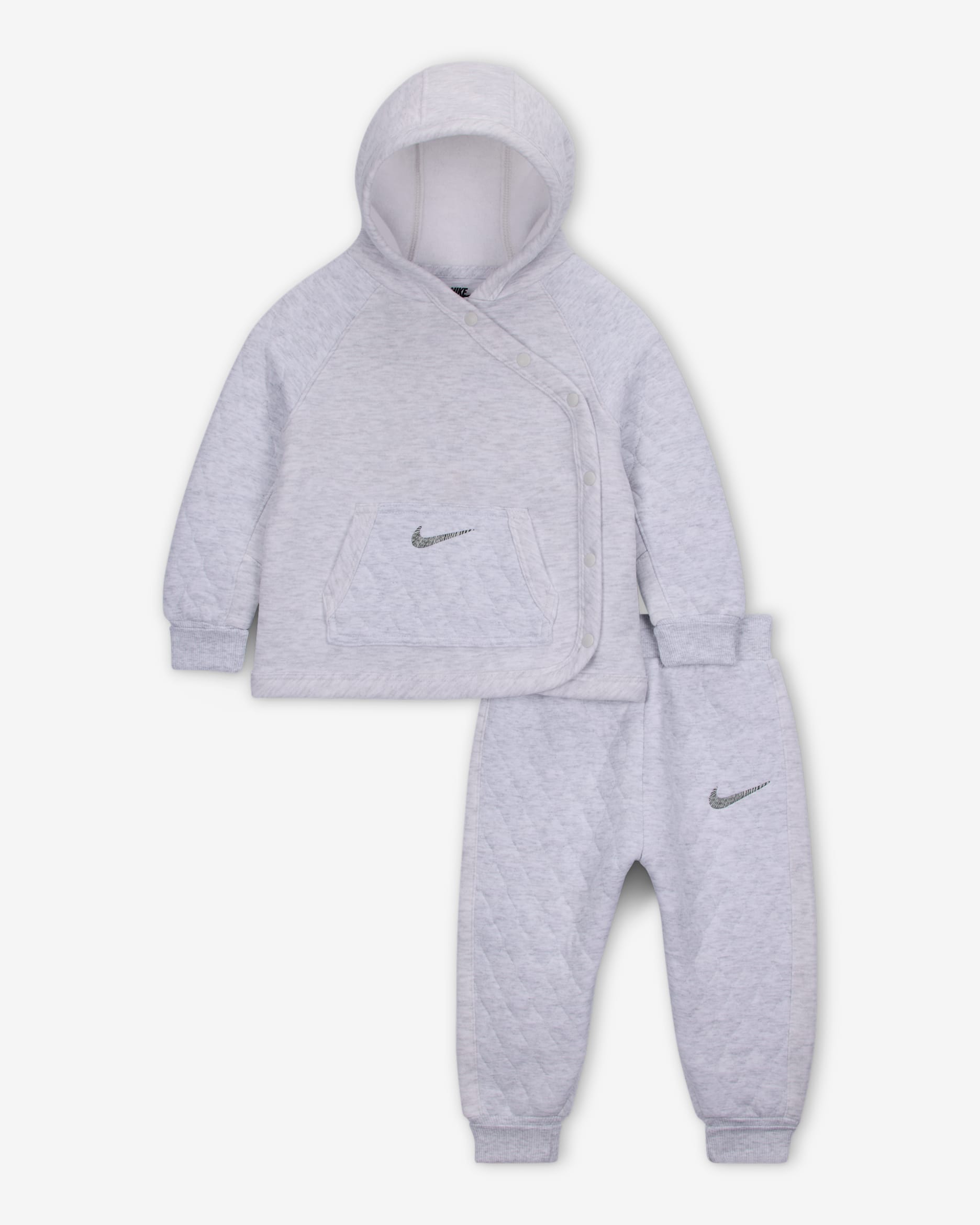 Nike Ready, Set! Completo in 2 pezzi con pantaloni jogger e felpa con cappuccio – Bebè (12-24 mesi) - Birch Heather