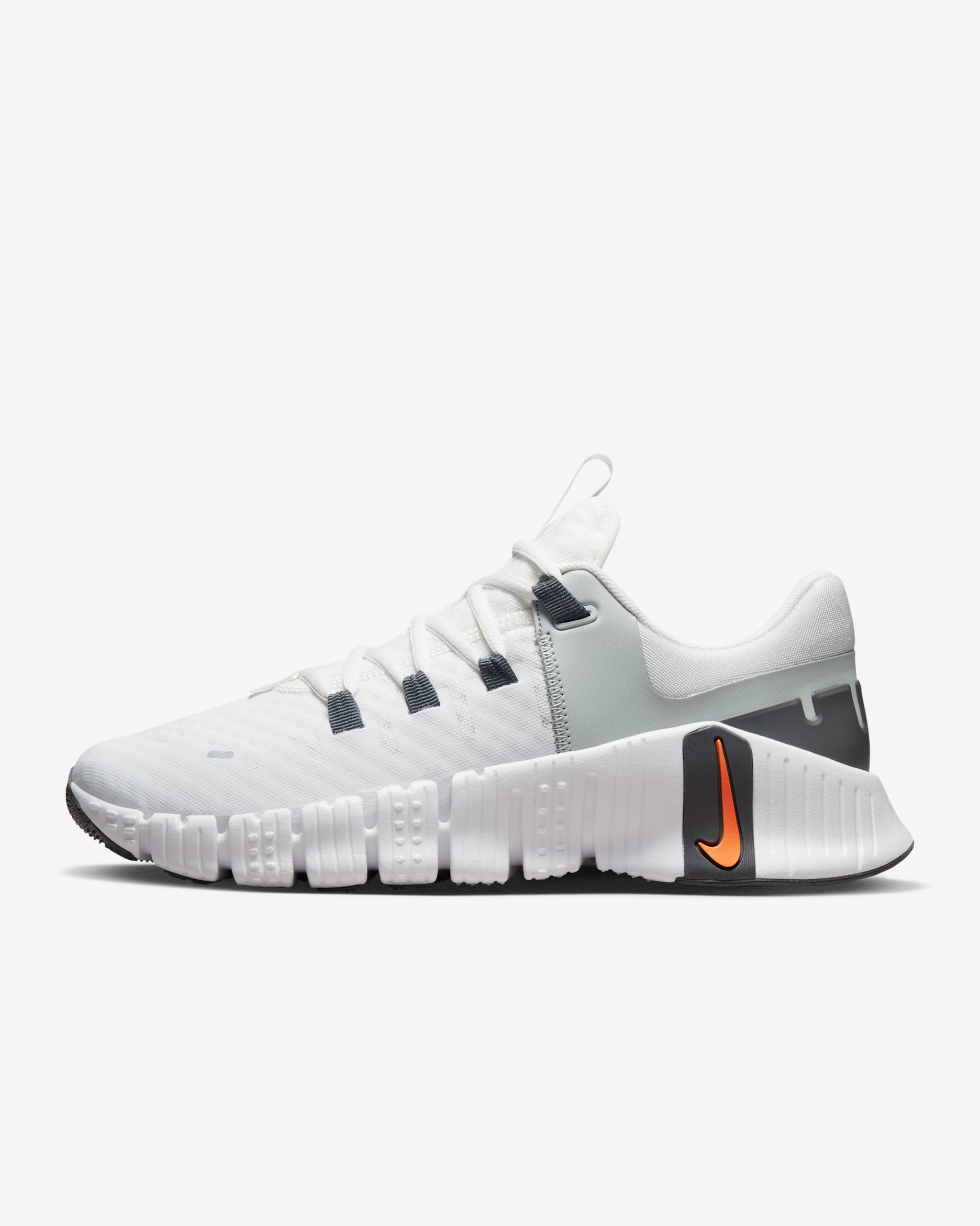 รองเท้าออกกำลังกายผู้ชาย Nike Free Metcon 5 - Summit White/Light Silver/Iron Grey/Bright Mandarin