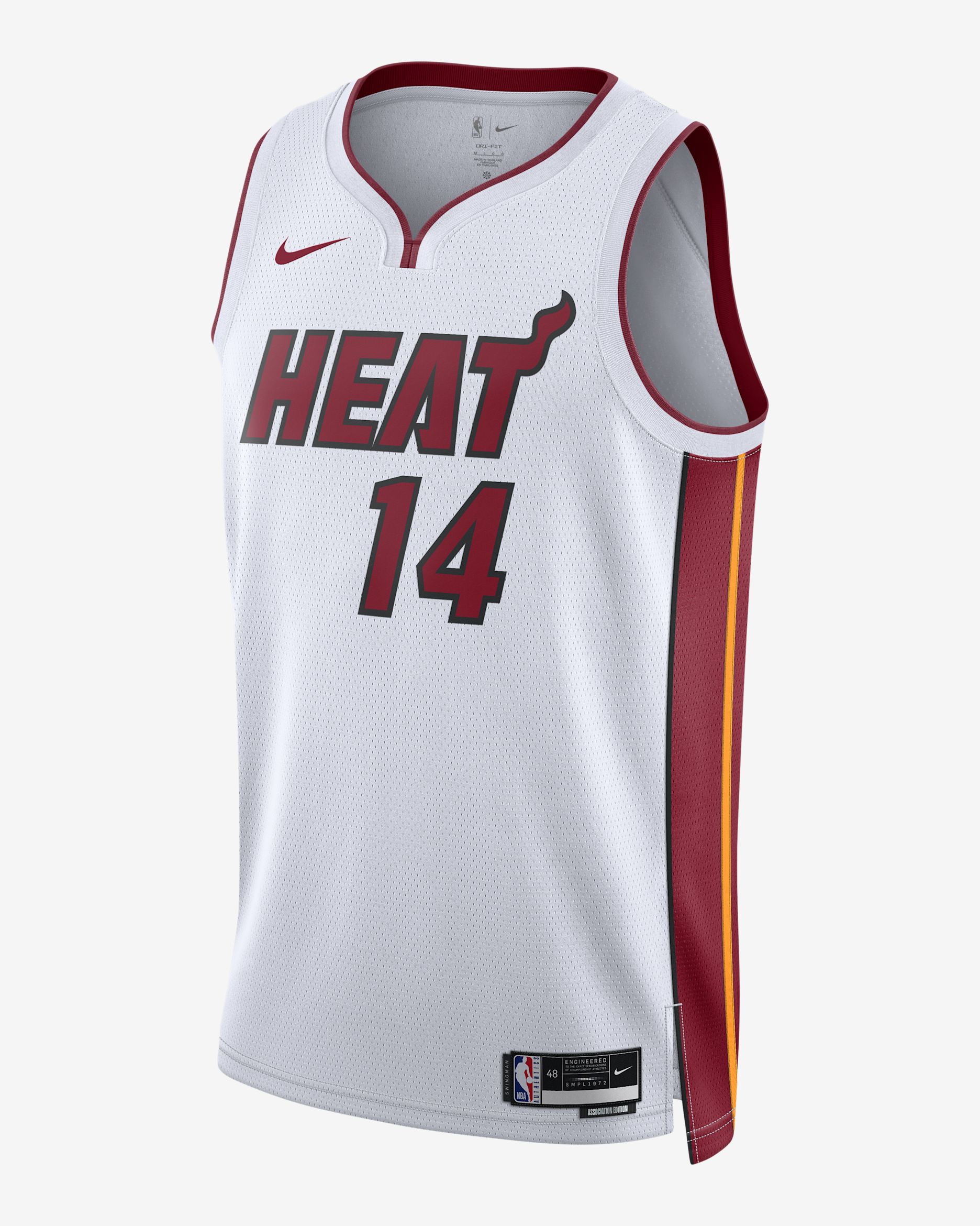 Miami Heat Association Edition Men's Nike Dri-FIT NBA Swingman Jersey - White