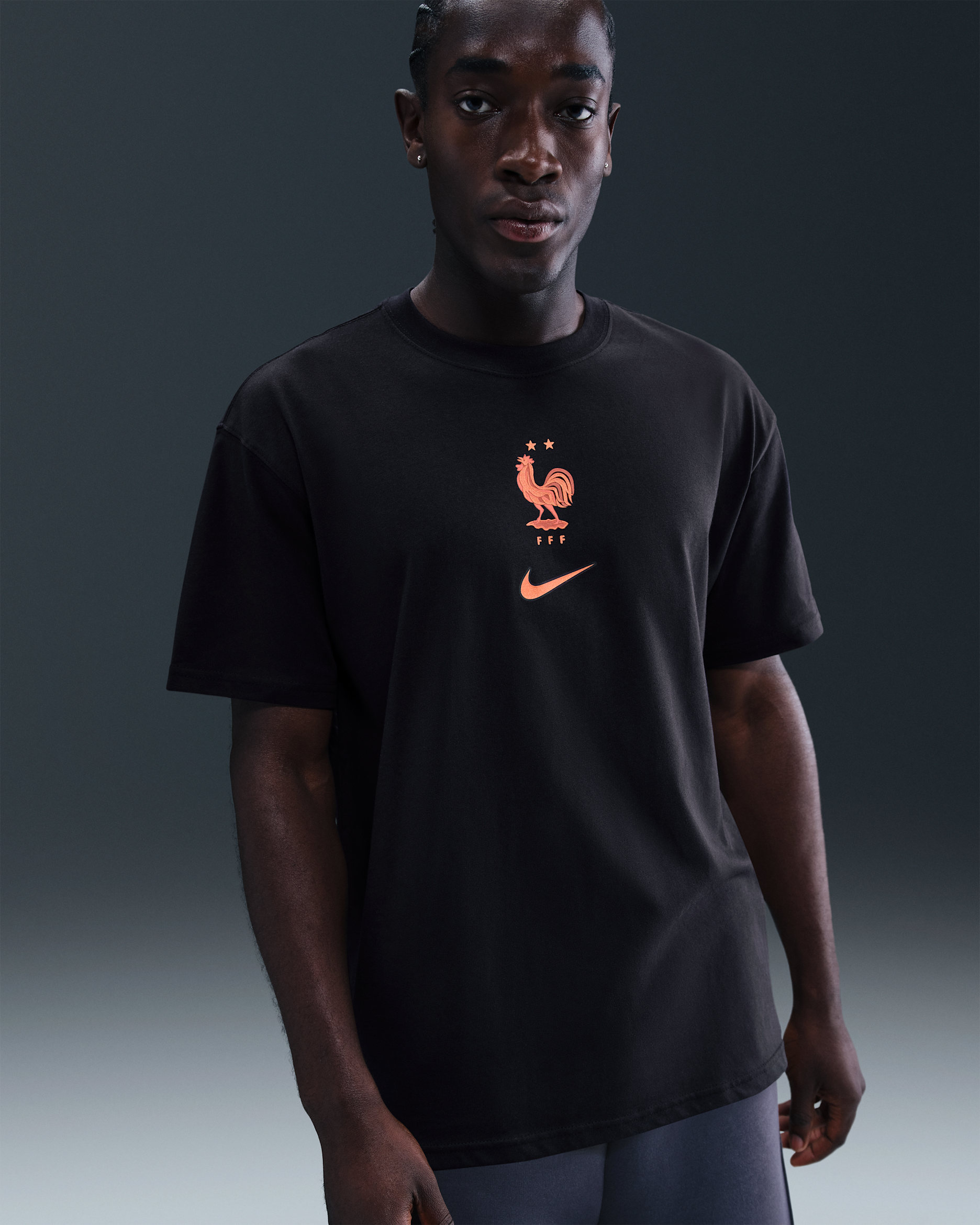 FFF Premium Goalkeeper Men's Nike Soccer T-Shirt - Black