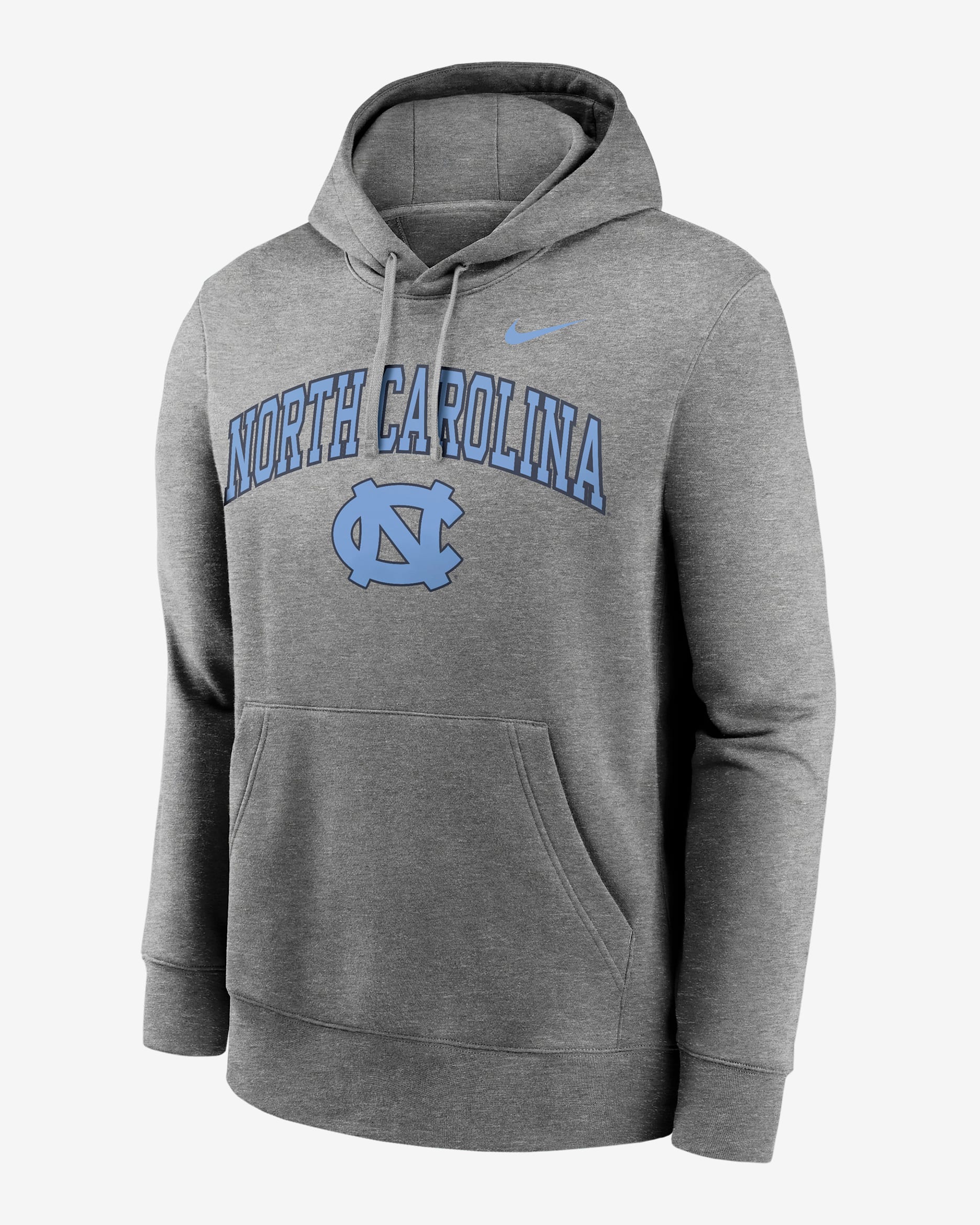 Sudadera con gorro sin cierre universitaria Nike para hombre North Carolina Arch - Gris