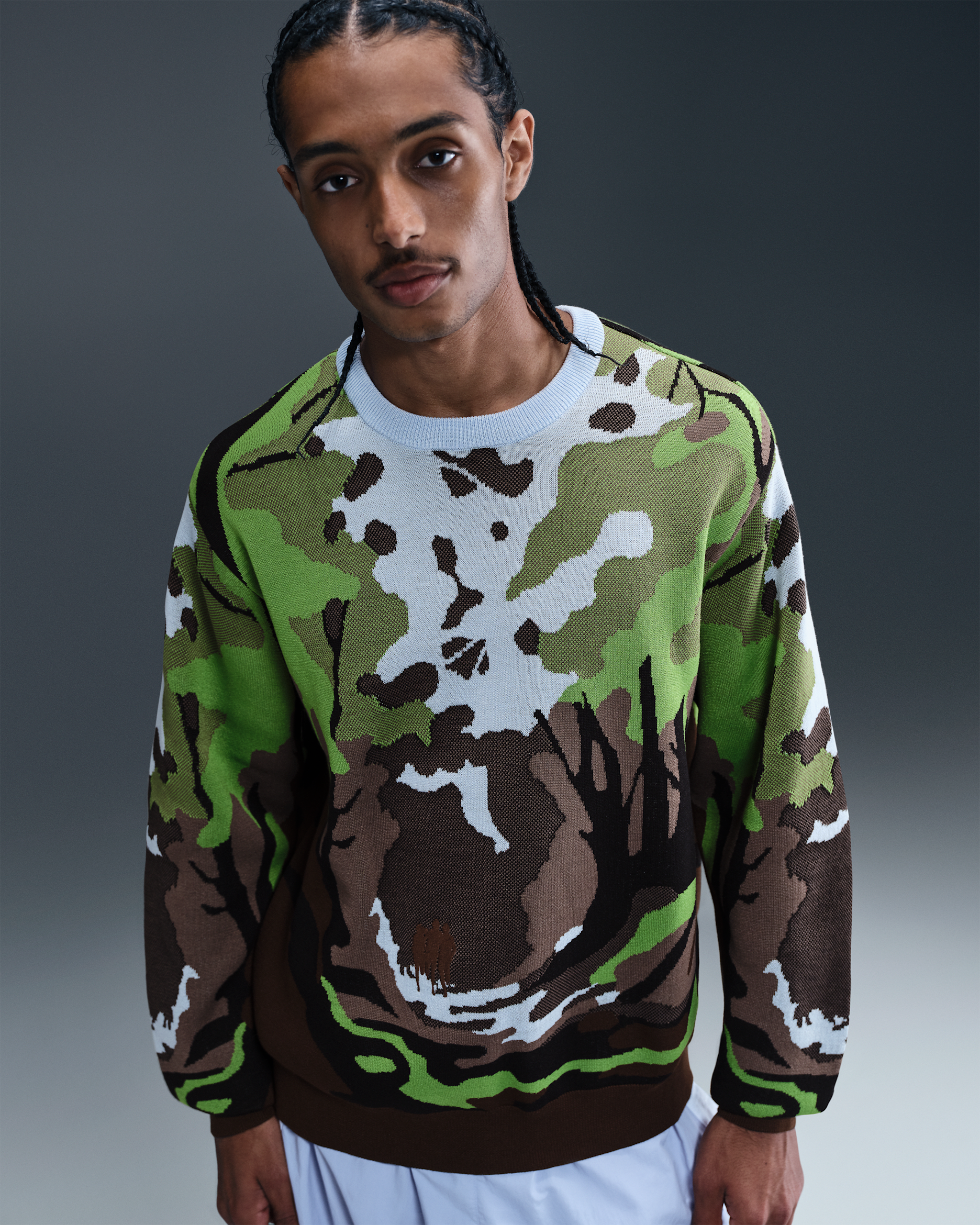 Suéter Wilderness para hombre Nike Life - Azul celestino/Clorofila