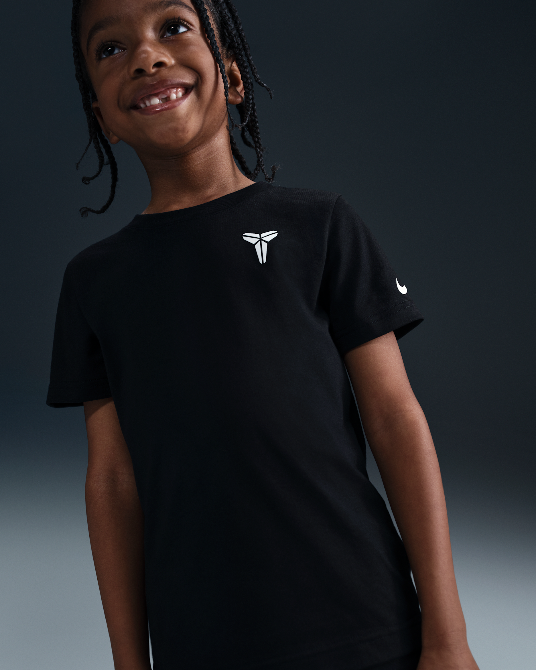 Playera Kobe para niños talla pequeña Nike - Negro