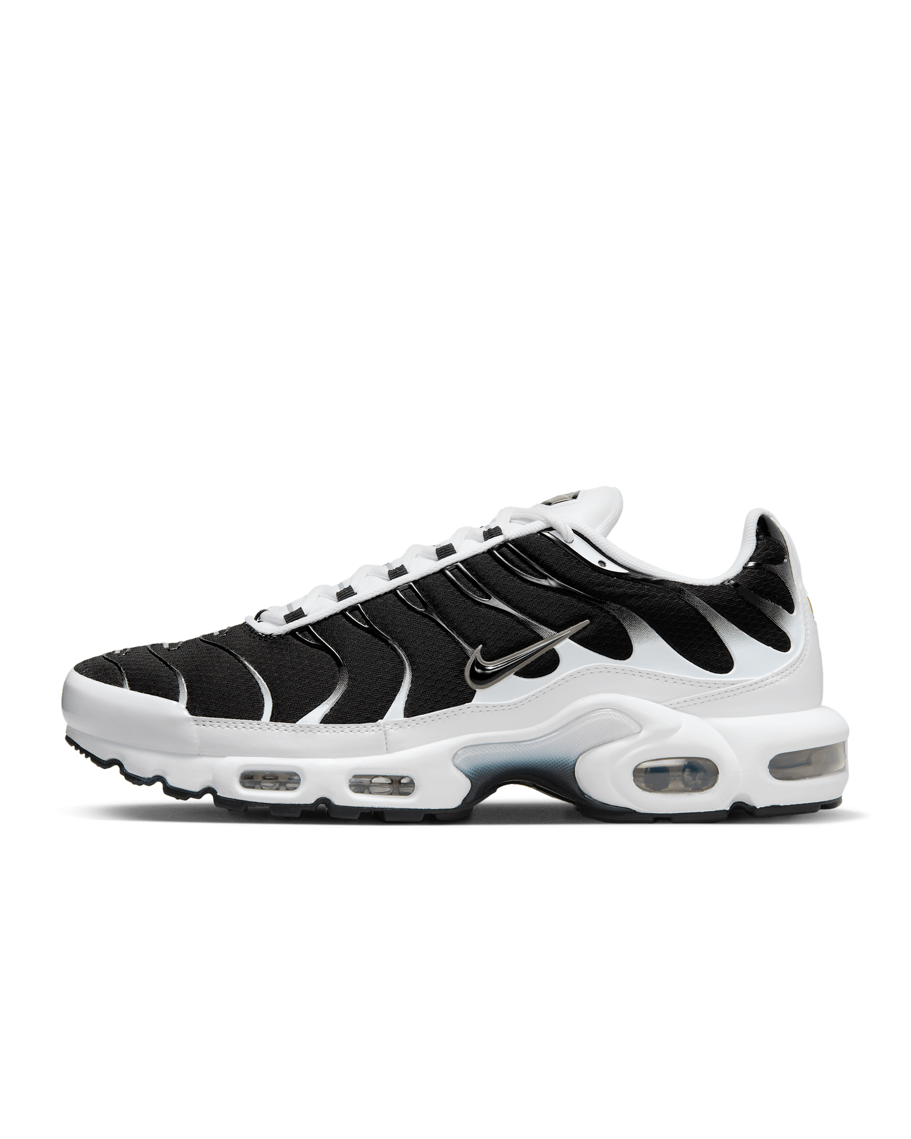 Nike Air Max Plus Men's Shoe - White/Metallic Pewter/Black