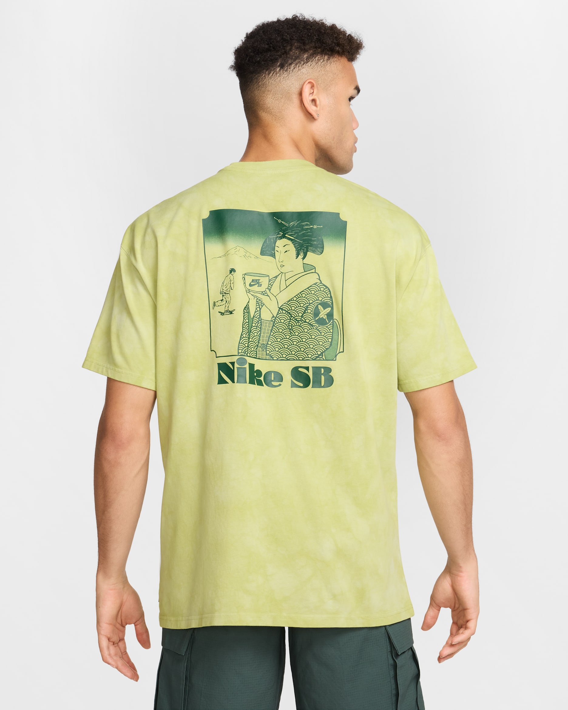 Nike SB Yuto Horigome Skate T-Shirt - Olive Aura/Dusty Olive
