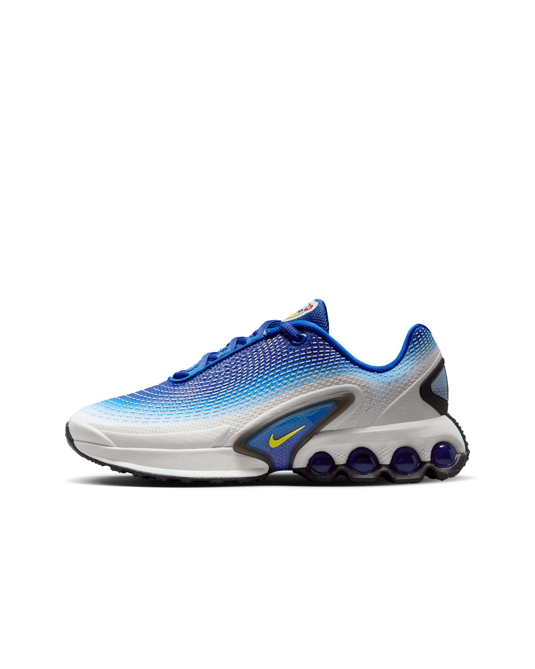 Nike Air Max Dn Big Kids' Shoes - Racer Blue/Blue Fury/Black/Vibrant Yellow