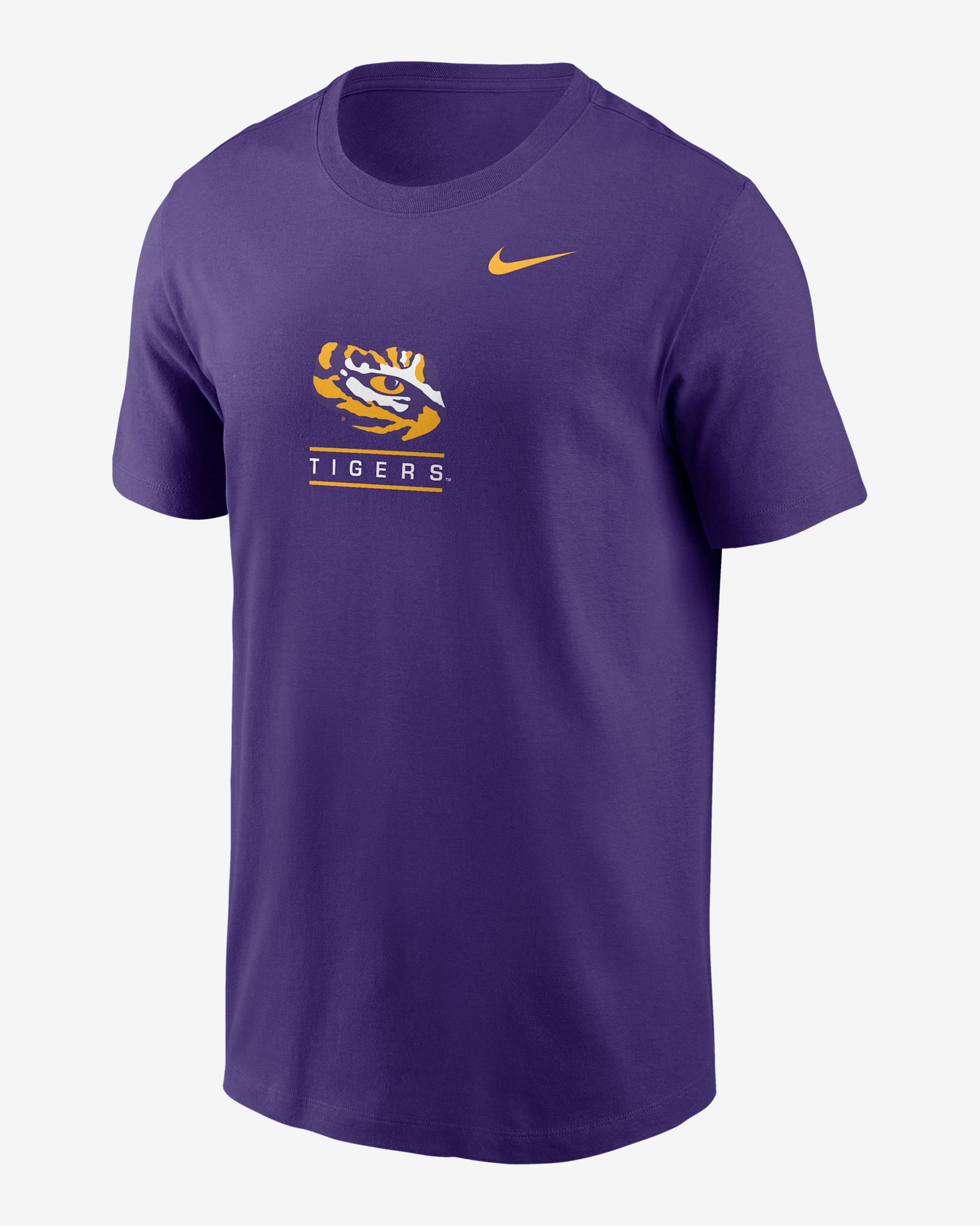 Playera universitaria Nike para hombre LSU Tigers - Morado cancha