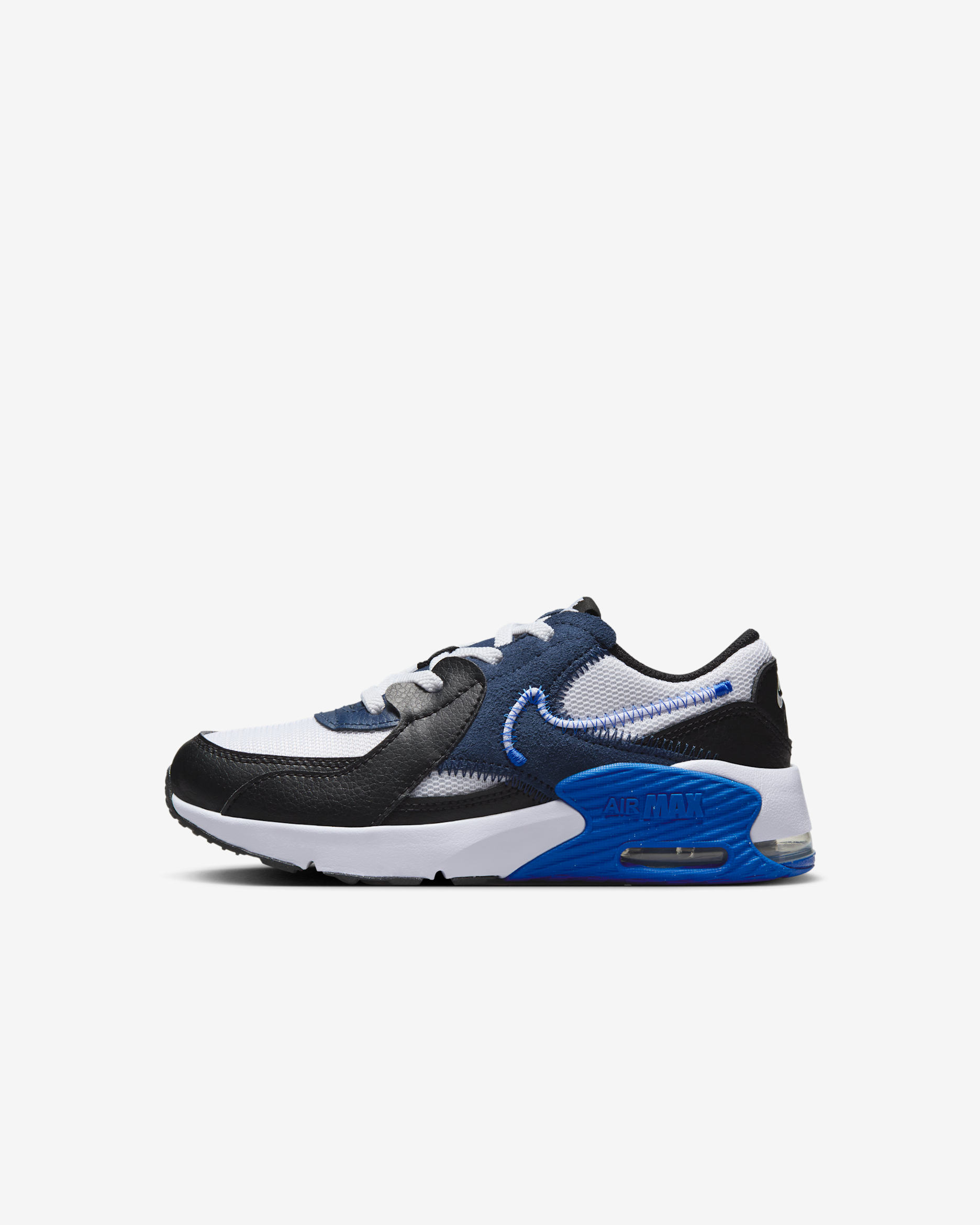 Nike Air Max Excee Younger Kids' Shoes - White/Black/Midnight Navy/Hyper Royal