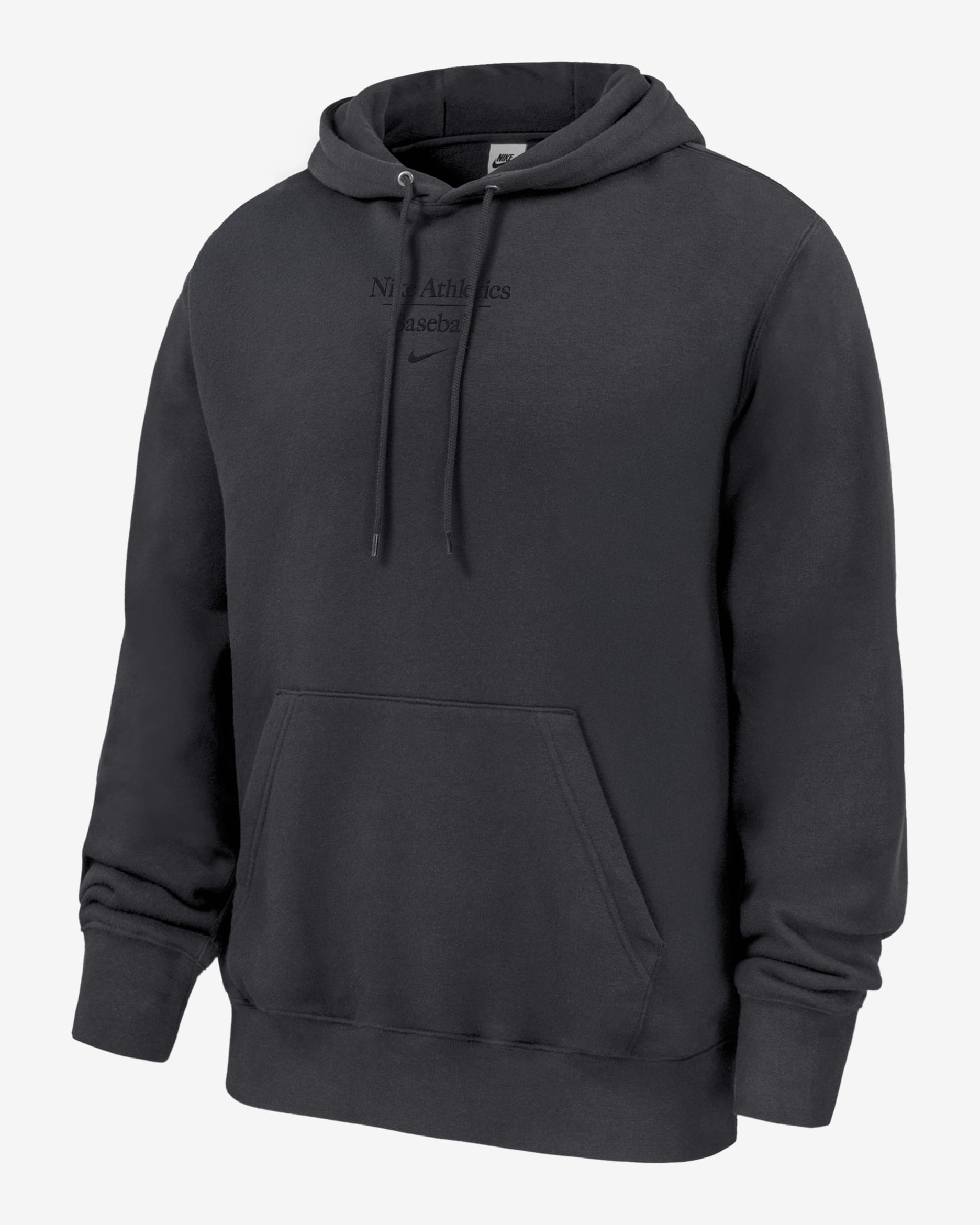 Sudadera con gorro sin cierre de béisbol para niños talla grande Nike Club Fleece - Antracita