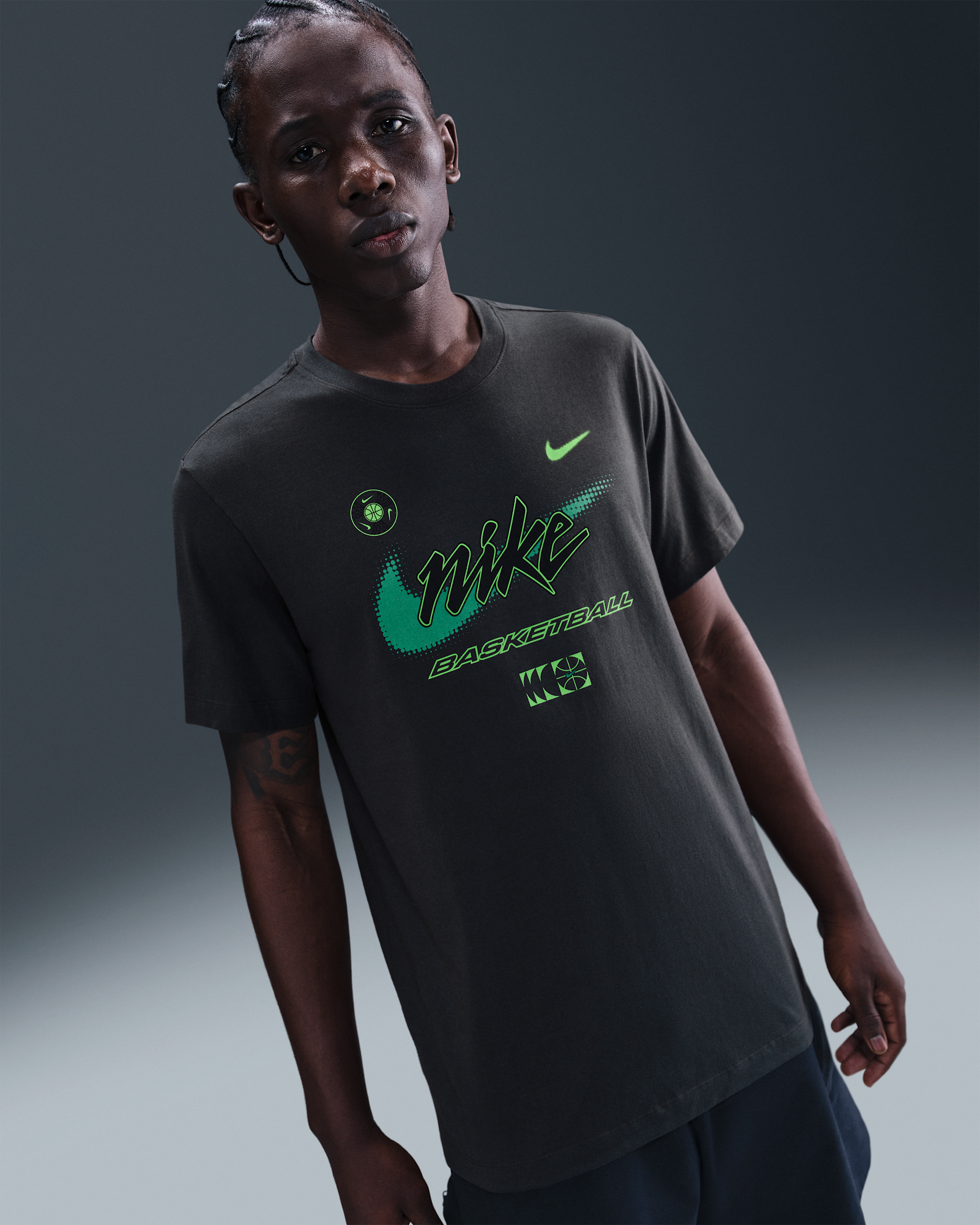 Nike Men's Basketball T-Shirt - Anthracite
