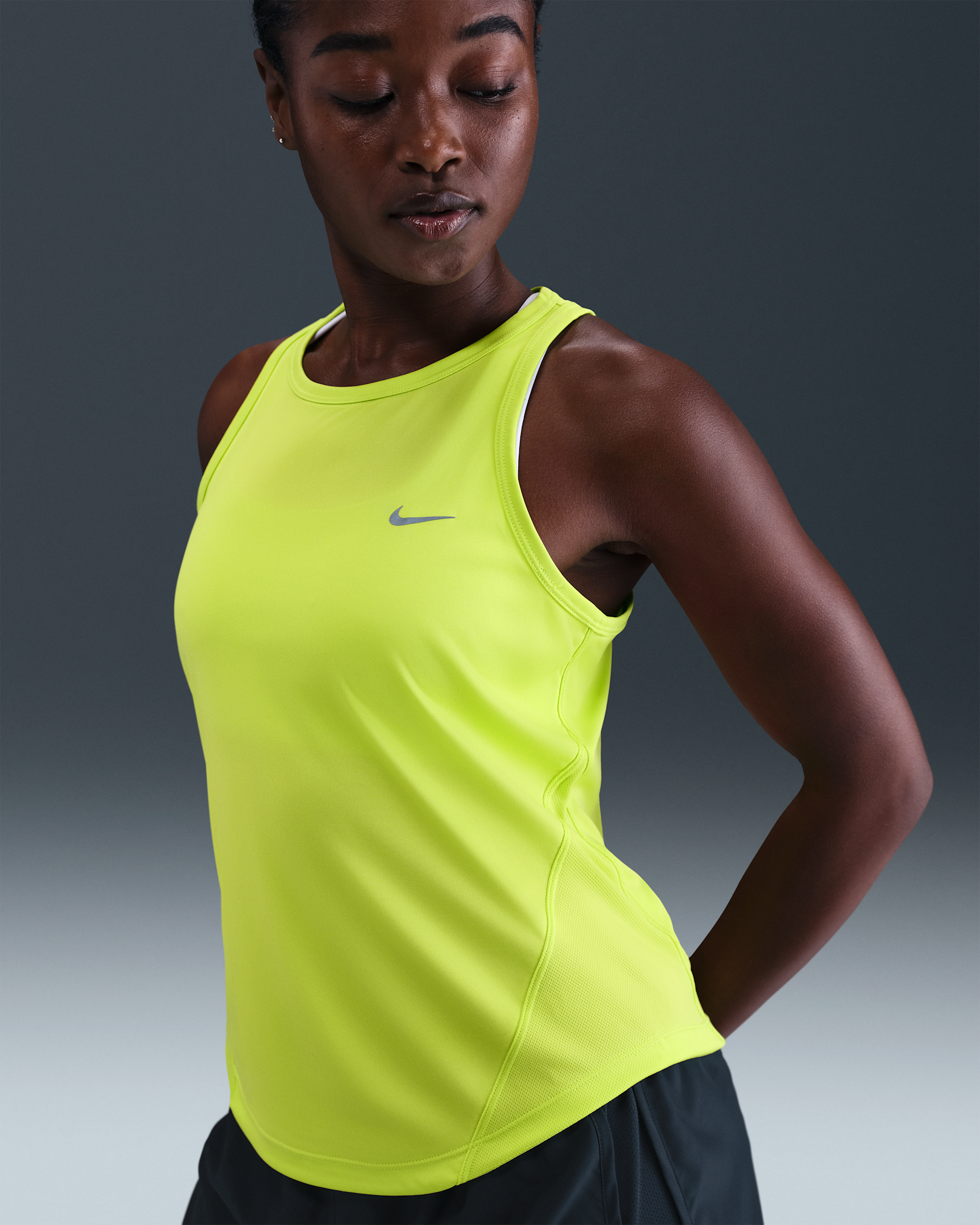 Nike Tempo Camiseta de tirantes de running Dri-FIT - Mujer - Cyber