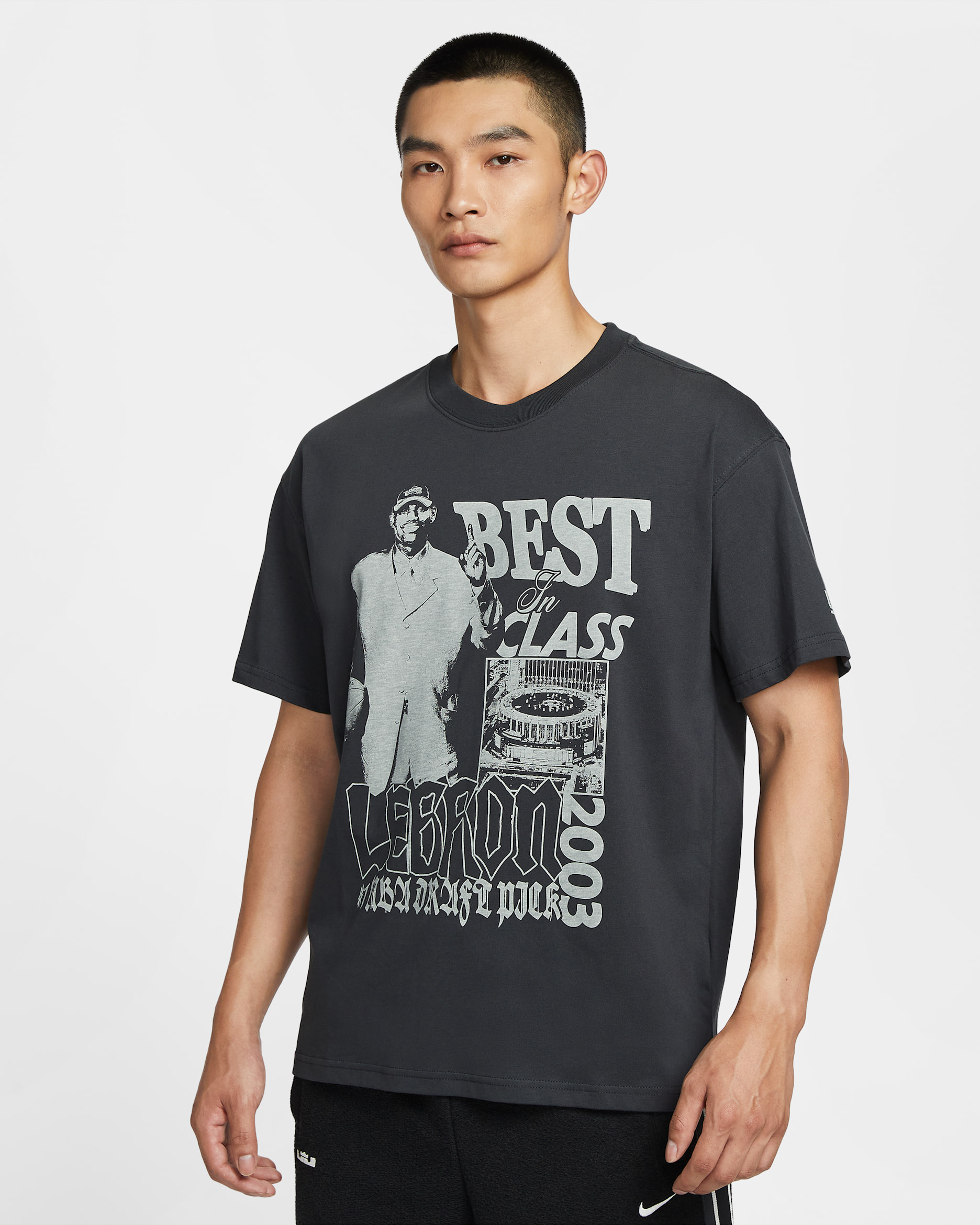 レブロン "Best In Class" メンズ バスケットボール Tシャツ - オフノワール