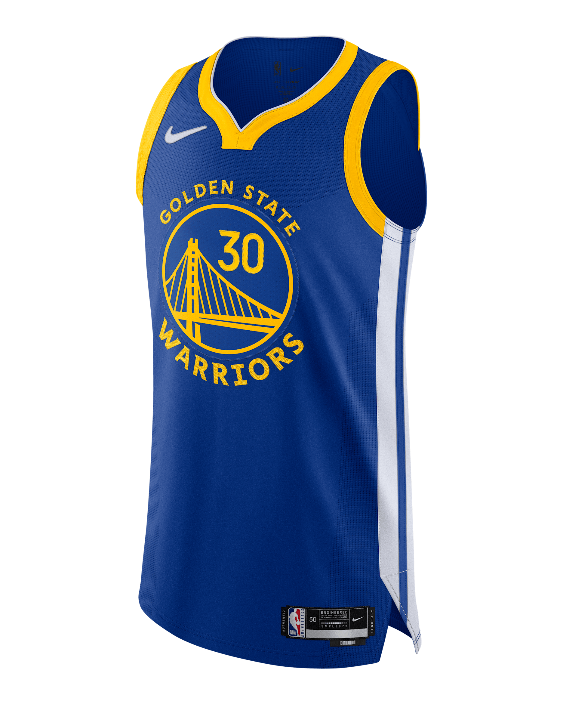 Stephen Curry Warriors Icon Edition 2020 Men's Nike NBA Authentic Jersey - Rush Blue