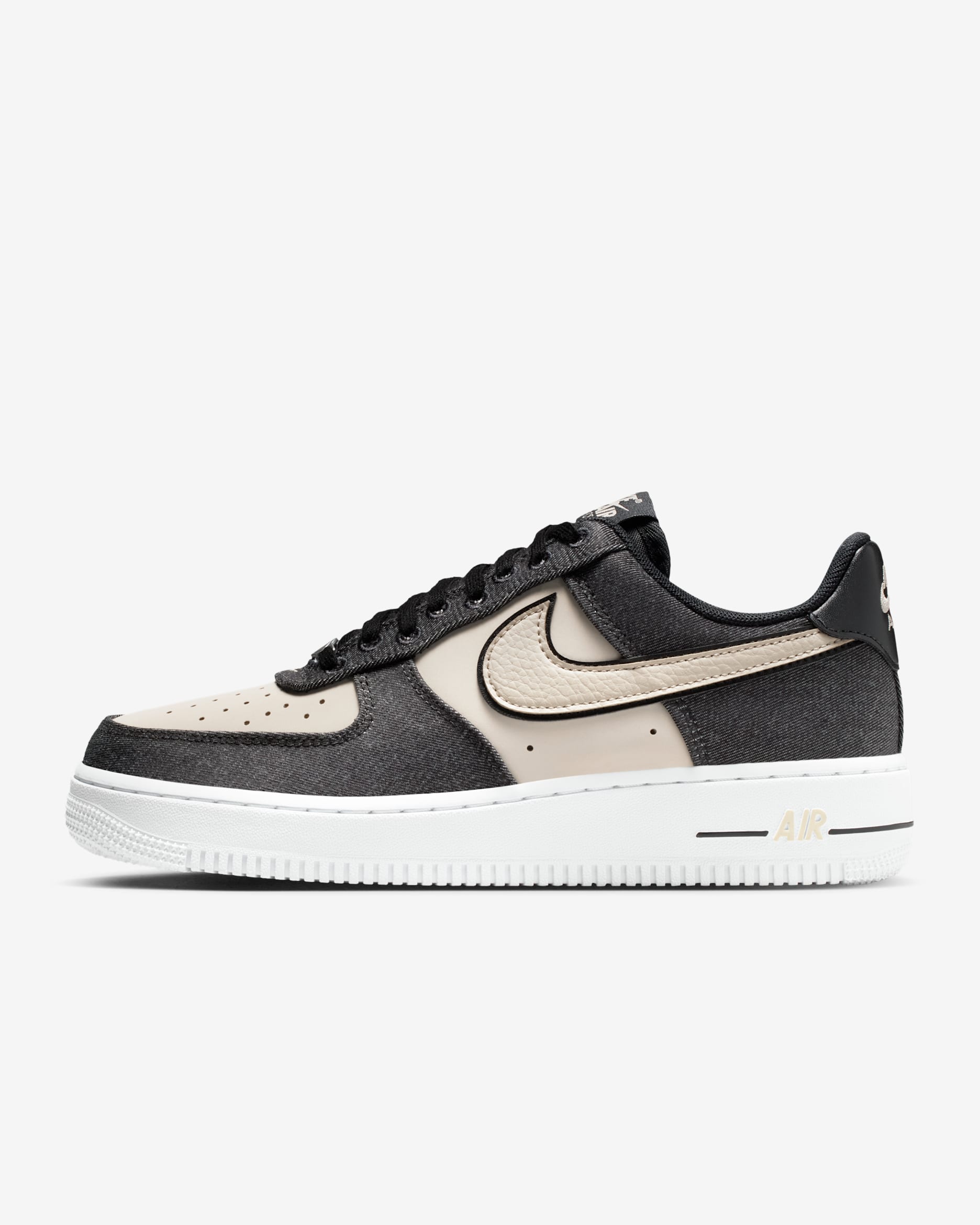 Nike Air Force 1 '07 SE Women's Shoes - Black/White/Metallic Silver/Net