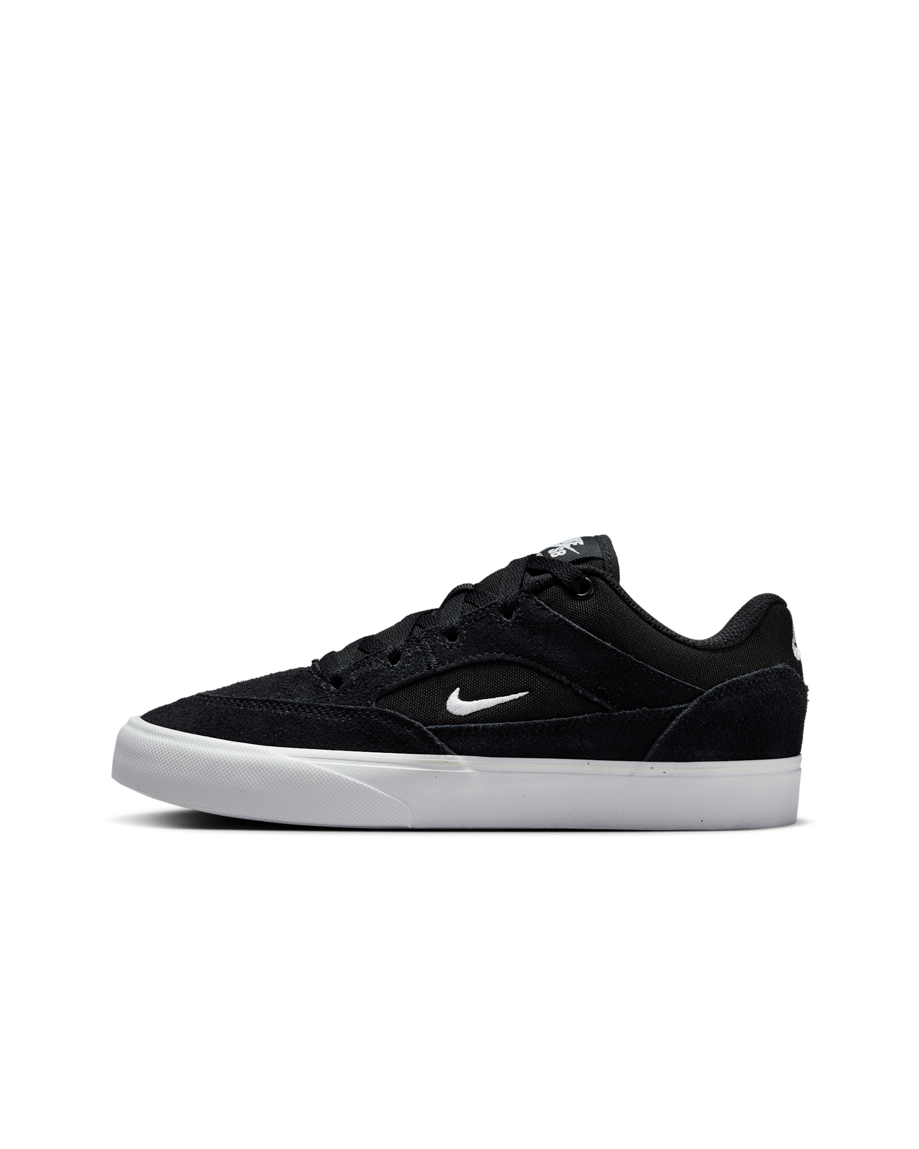 Nike SB Malor Older Kids' Skate Shoes - Black/Black/White/White