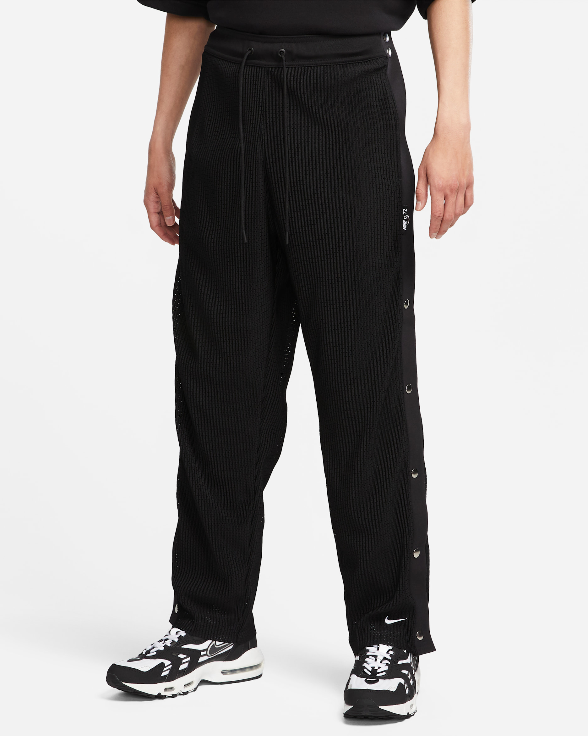 Nike Sportswear Circa Men's Tearaway Trousers - Black/White