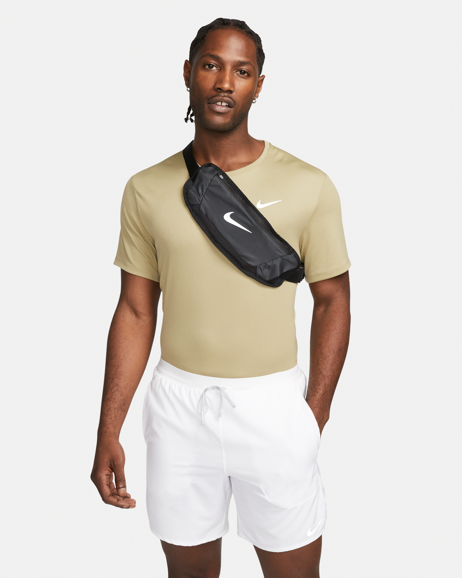 Cangurera de running Nike Challenger (grande, 1 L) - Negro