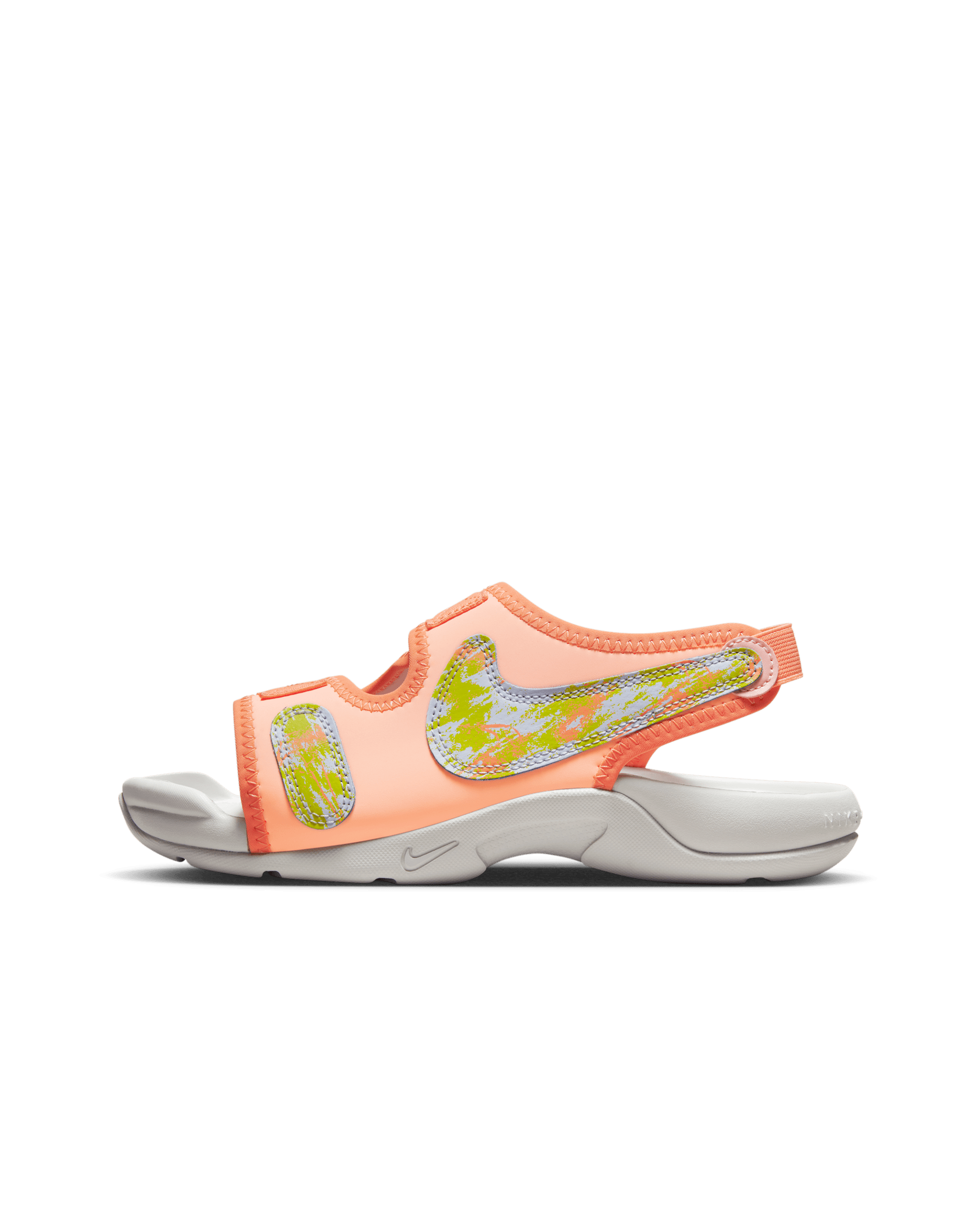 Nike Sunray Adjust 6 SE Older Kids' Slides - Arctic Orange/Photon Dust/Orange Trance/Multi-Colour