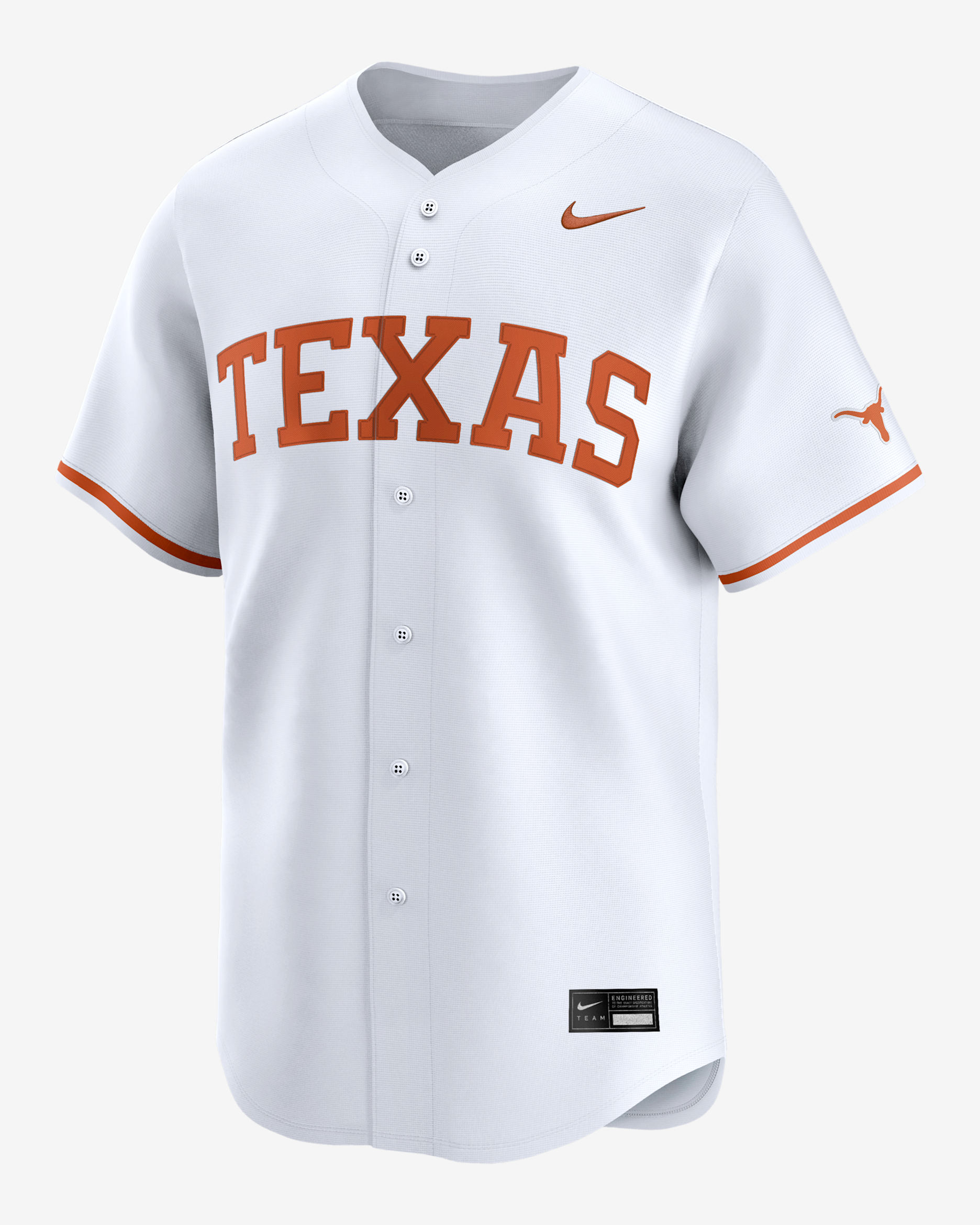 Texas Longhorns Men's Nike College Limited Baseball Jersey - White