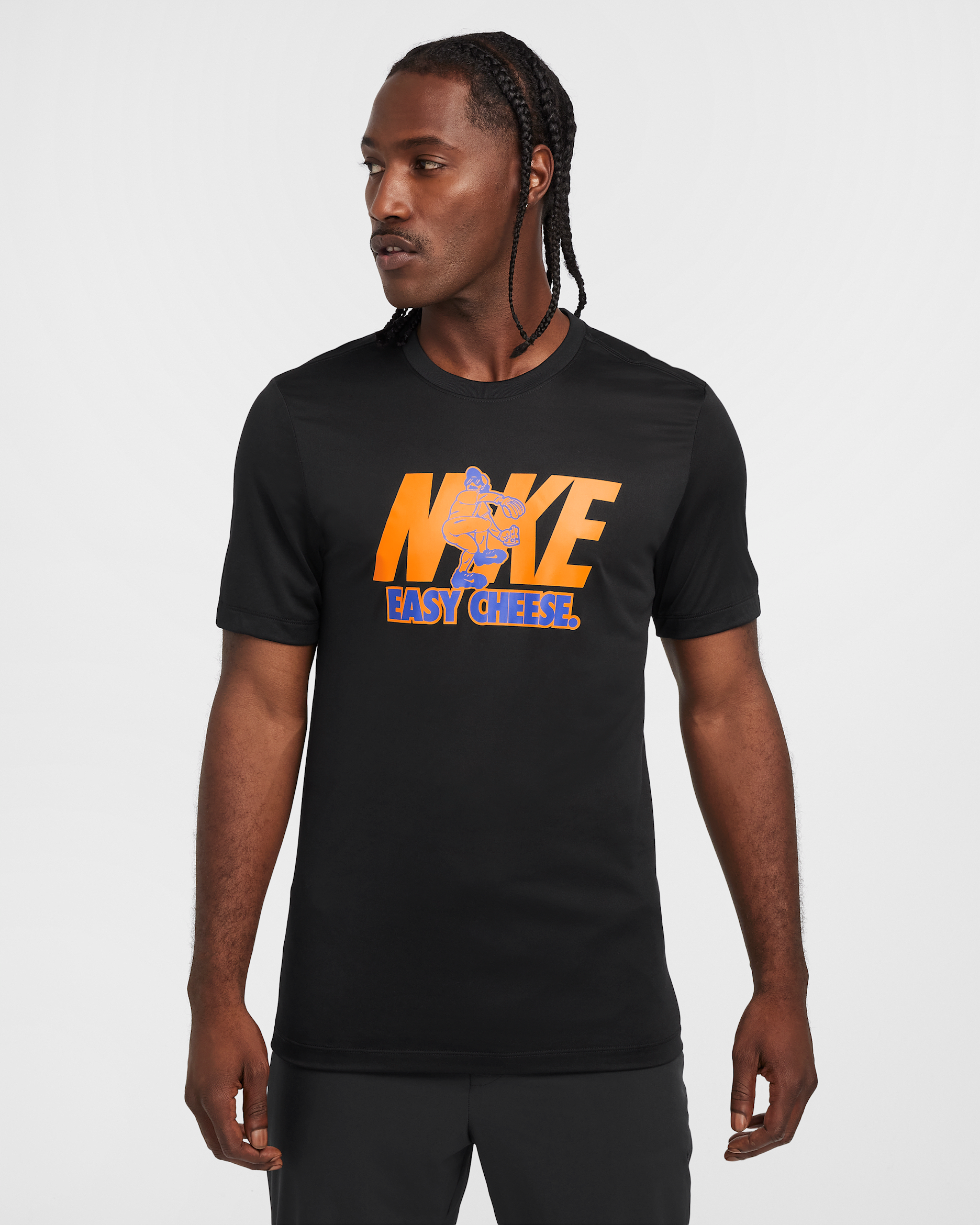 Nike Men's Dri-FIT Baseball T-Shirt - Black
