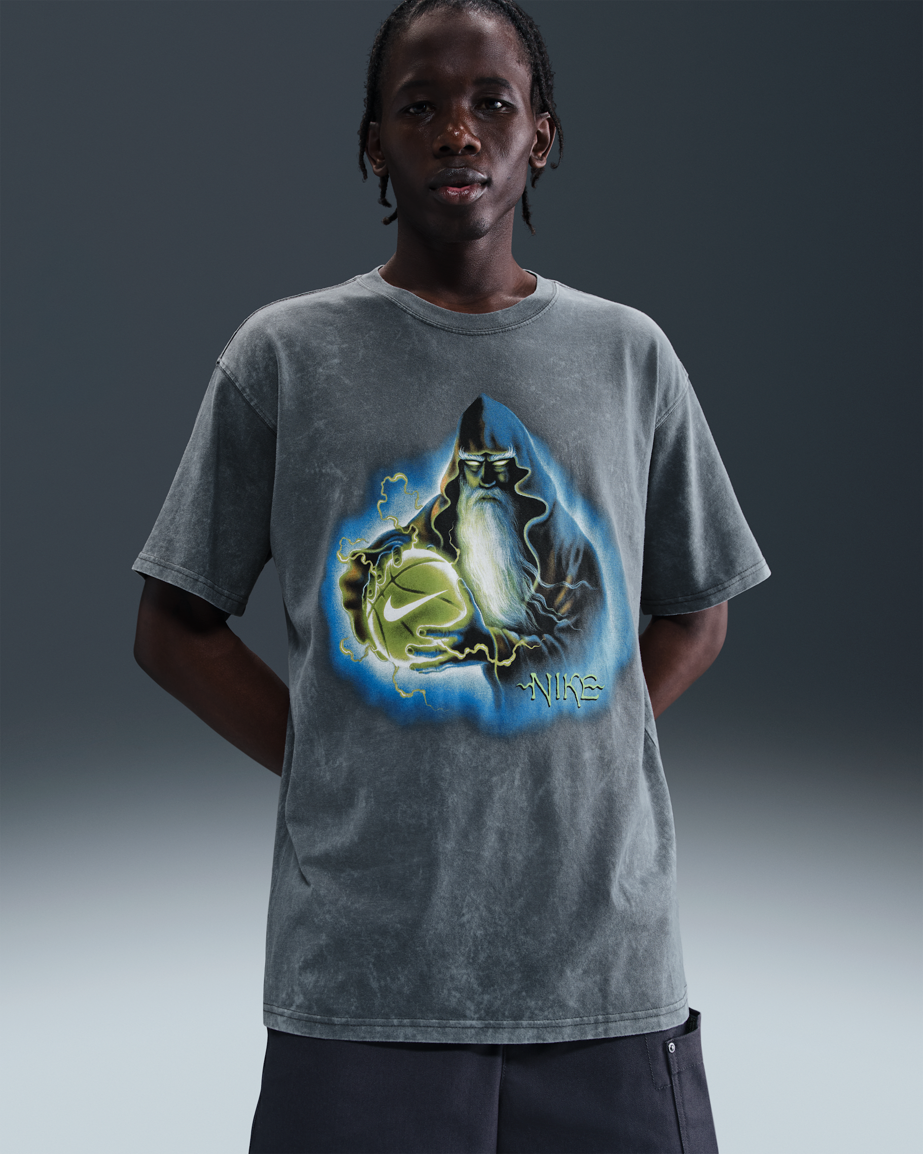 Playera de básquetbol para hombre Nike - Antracita